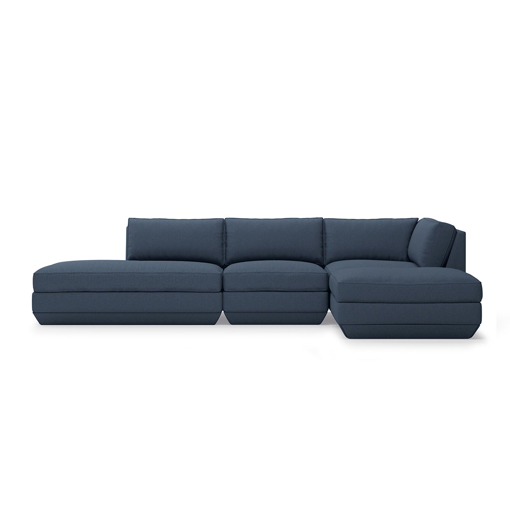 Podium Modular 4PC Lounge Sectional B | Right Facing