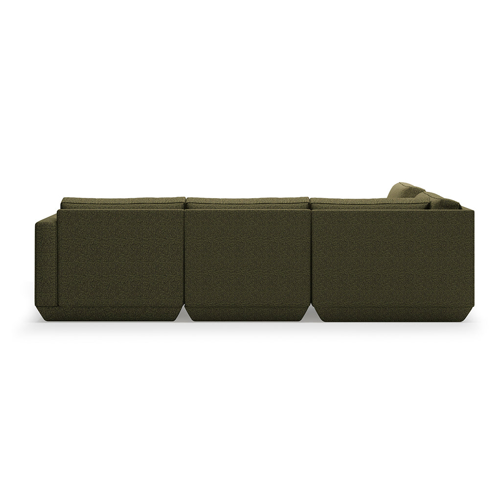 Podium Modular Five Piece Group Seating Sectional | Left Facing