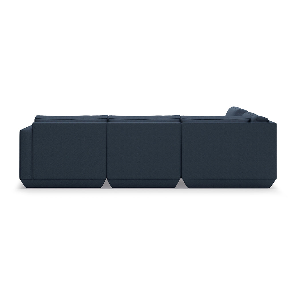 Podium Modular Five Piece Group Seating Sectional | Left Facing