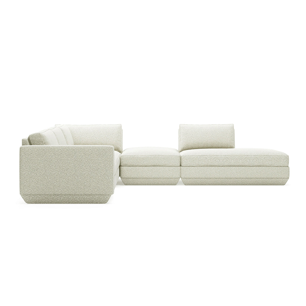 Podium Modular Five Piece Group Seating Sectional | Right Facing