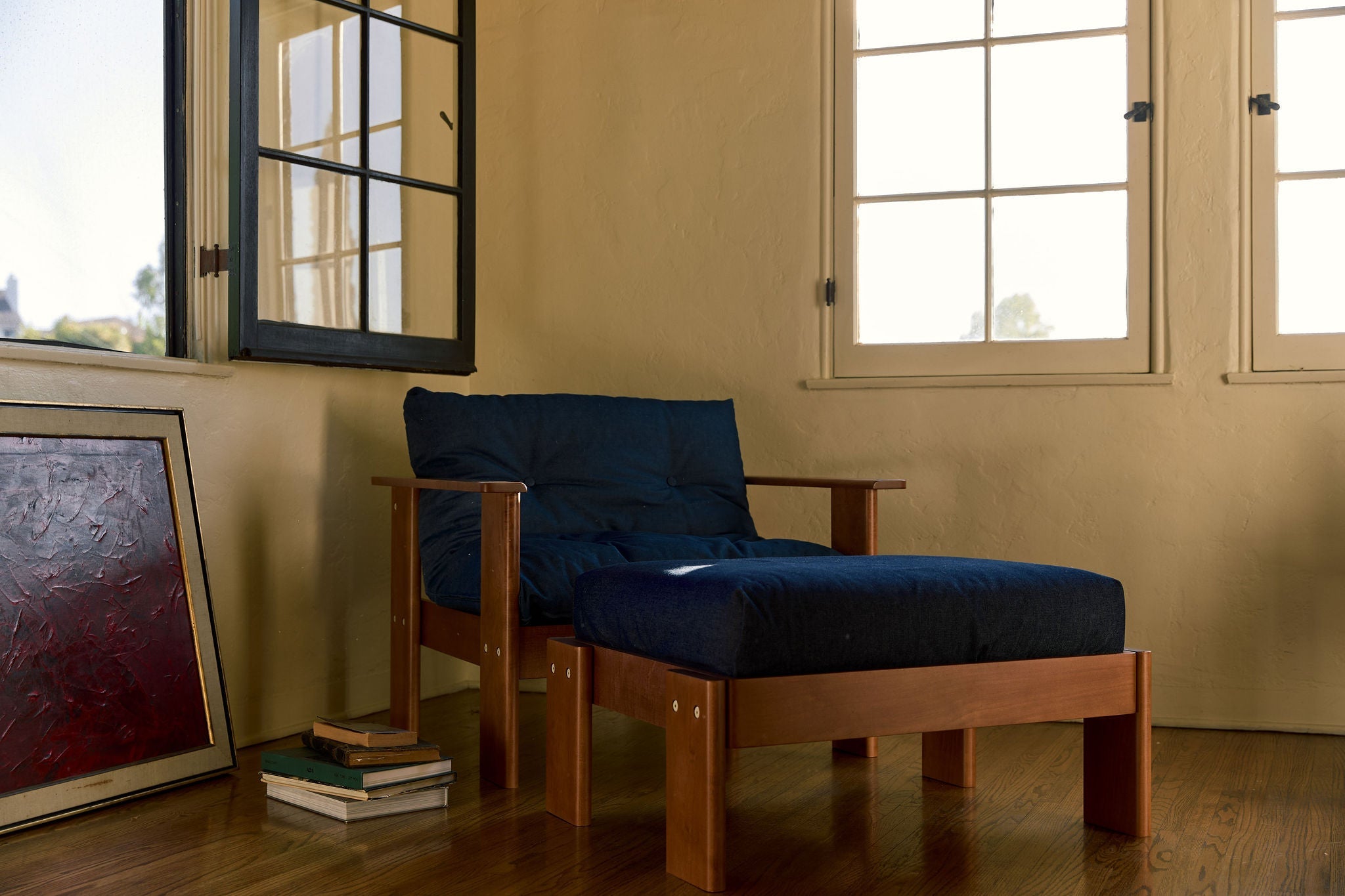 The Bacana Ottoman | Recycled Velvet