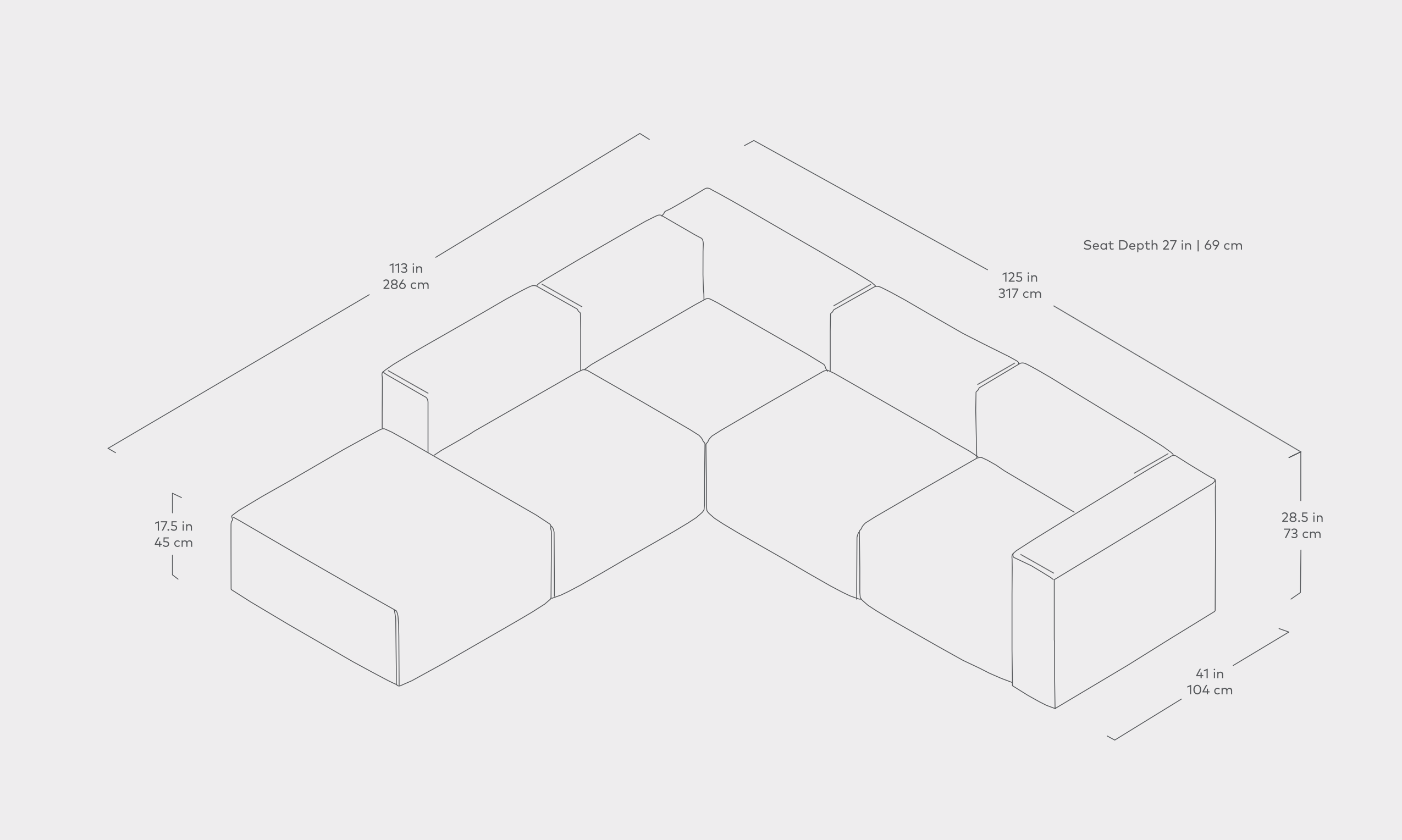 Nest Modular 5-PC Sectional