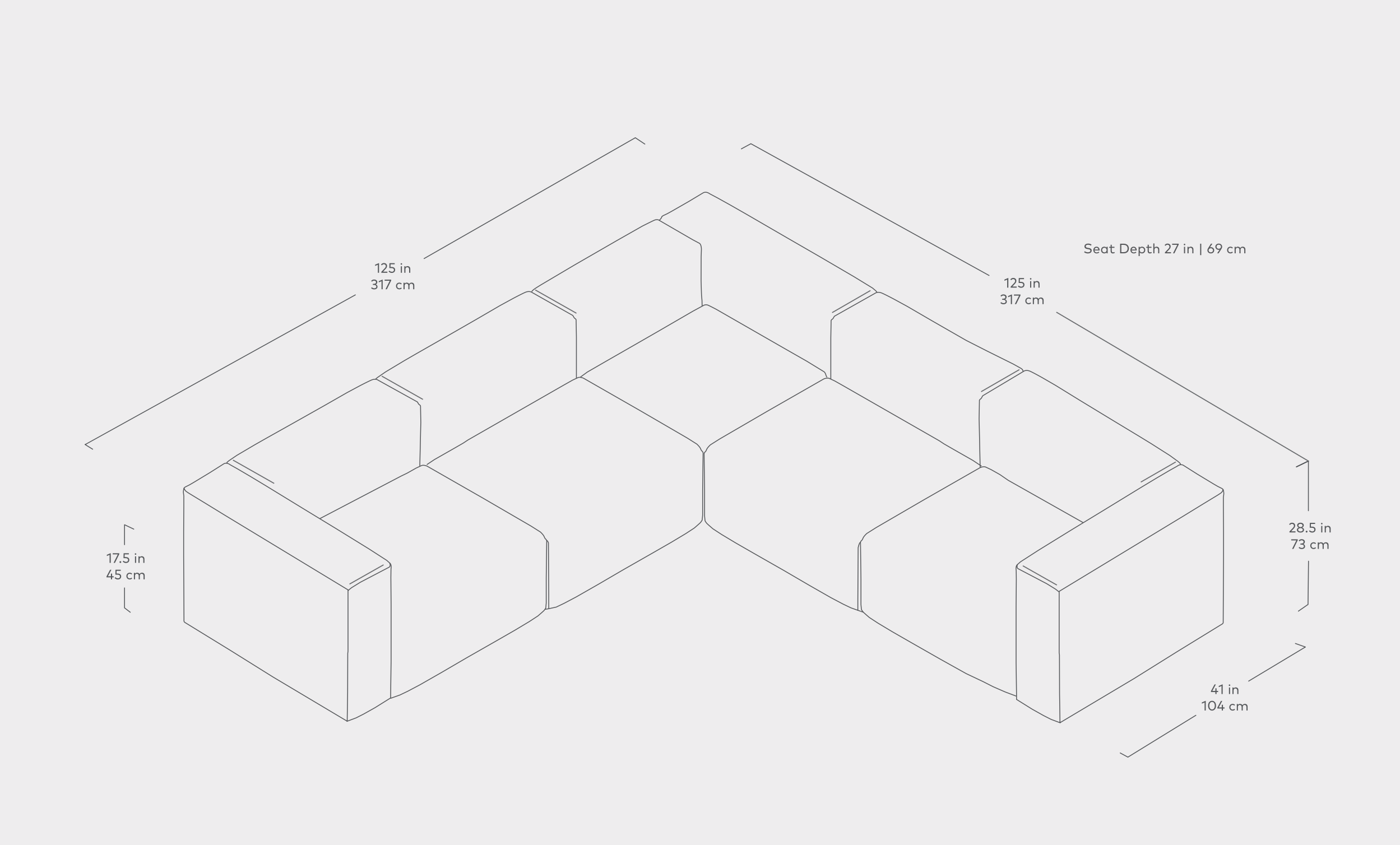 Nest Modular 5-PC Corner Sectional