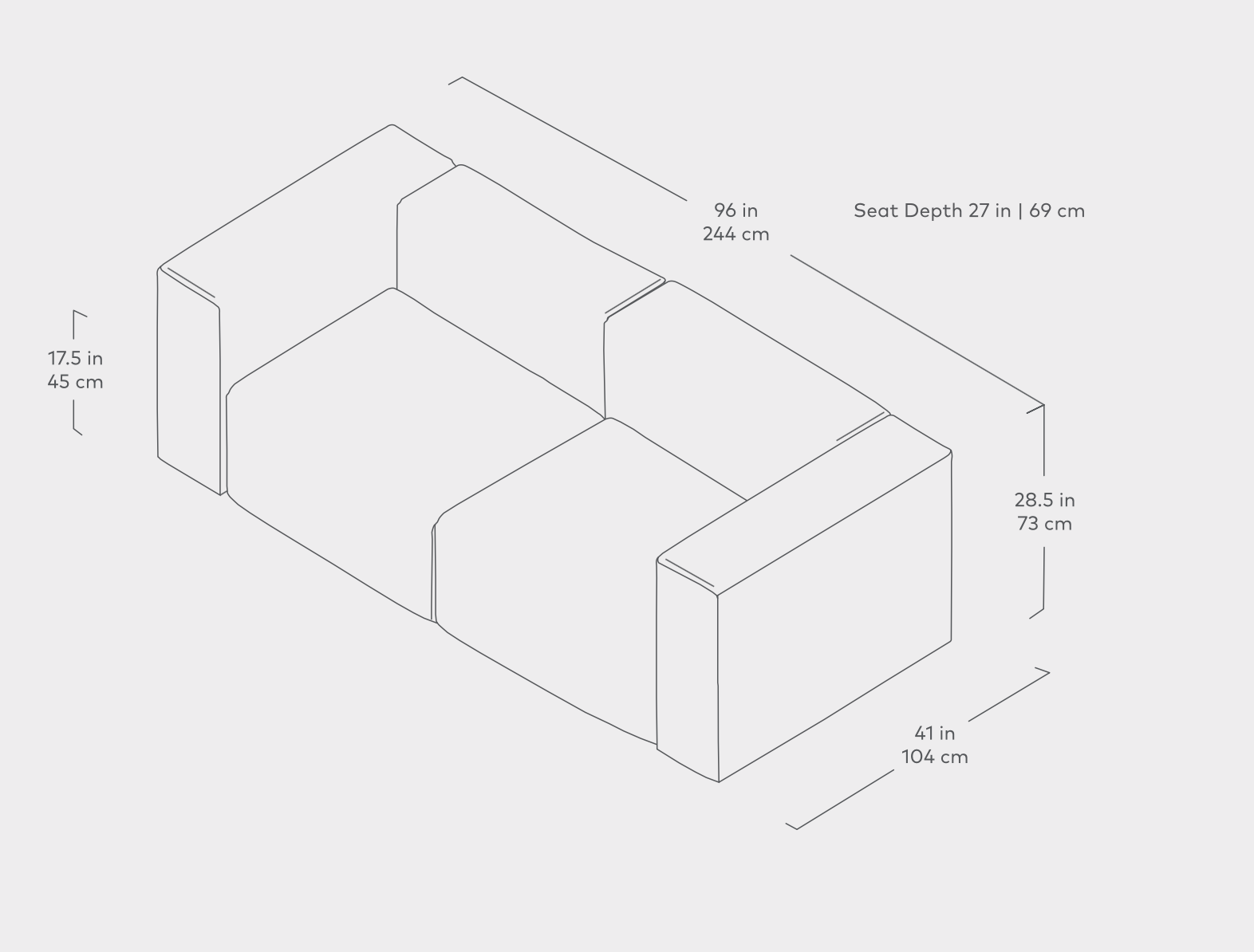 Nest Modular 2-PC Sofa