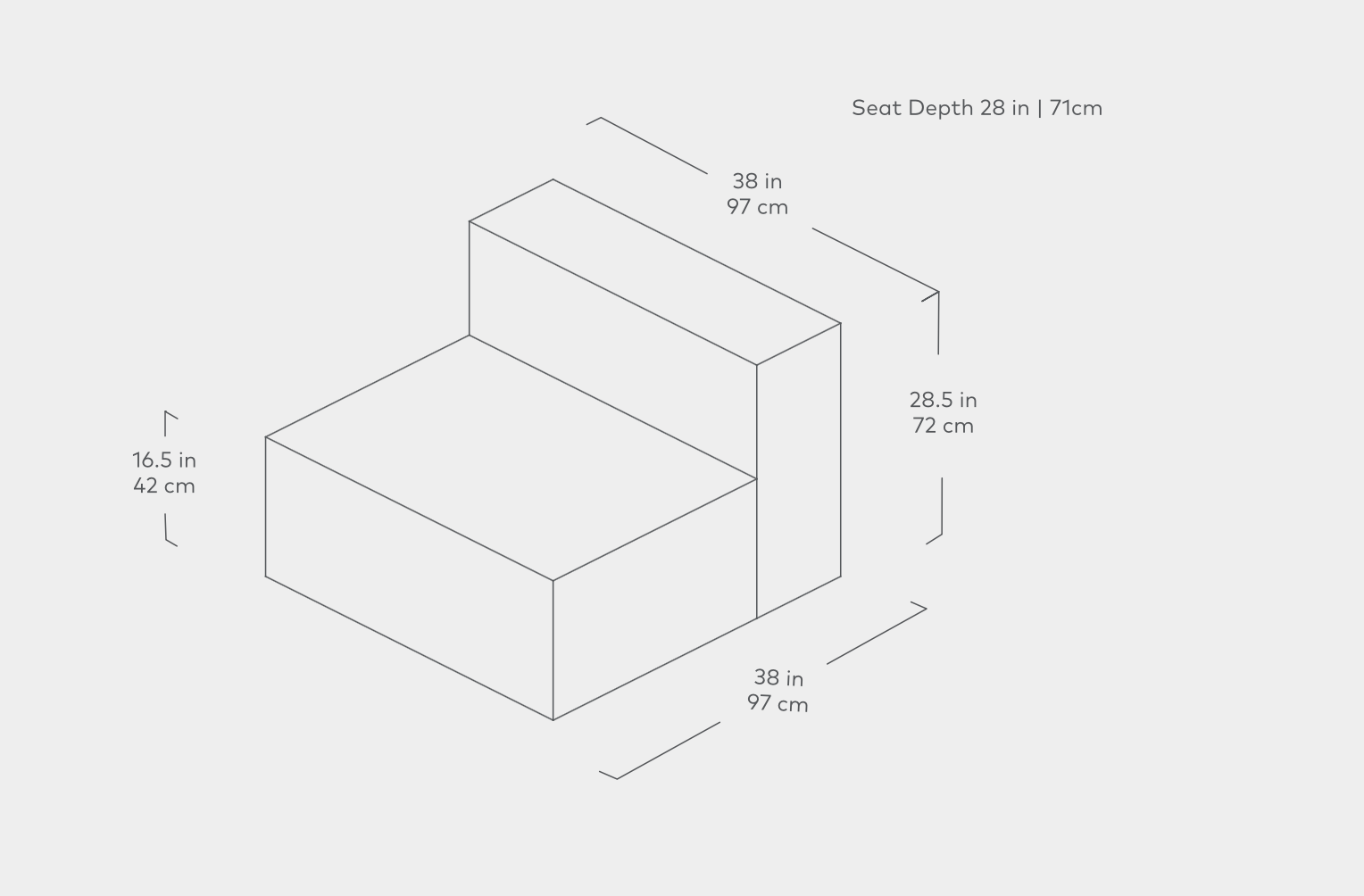 Mix Modular Armless Chair