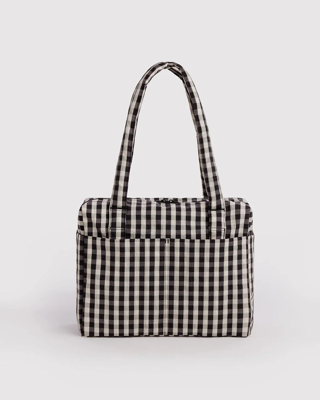 Small Cloud Carry-On | Black And Cream Gingham