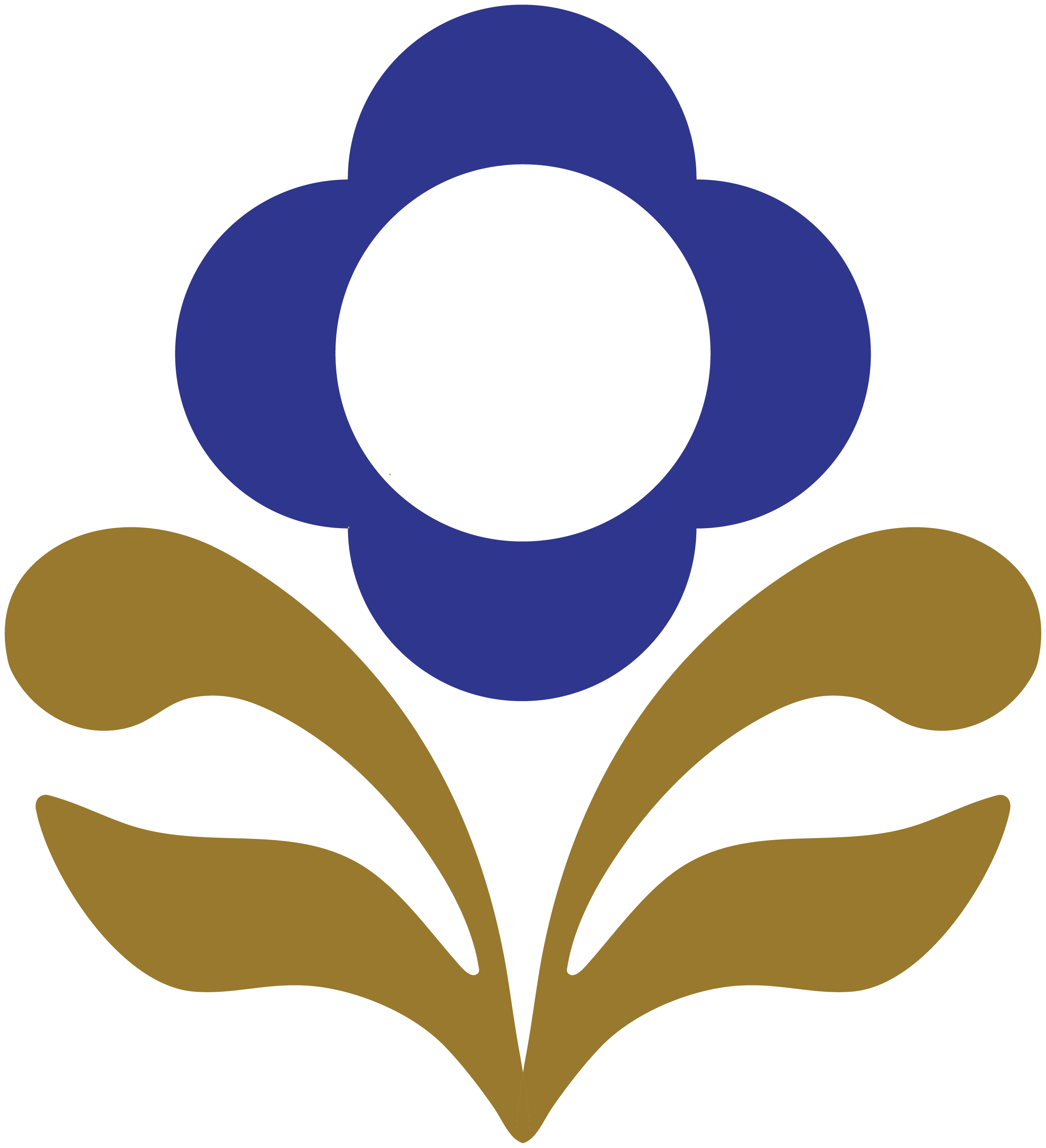 Blue flower illustration