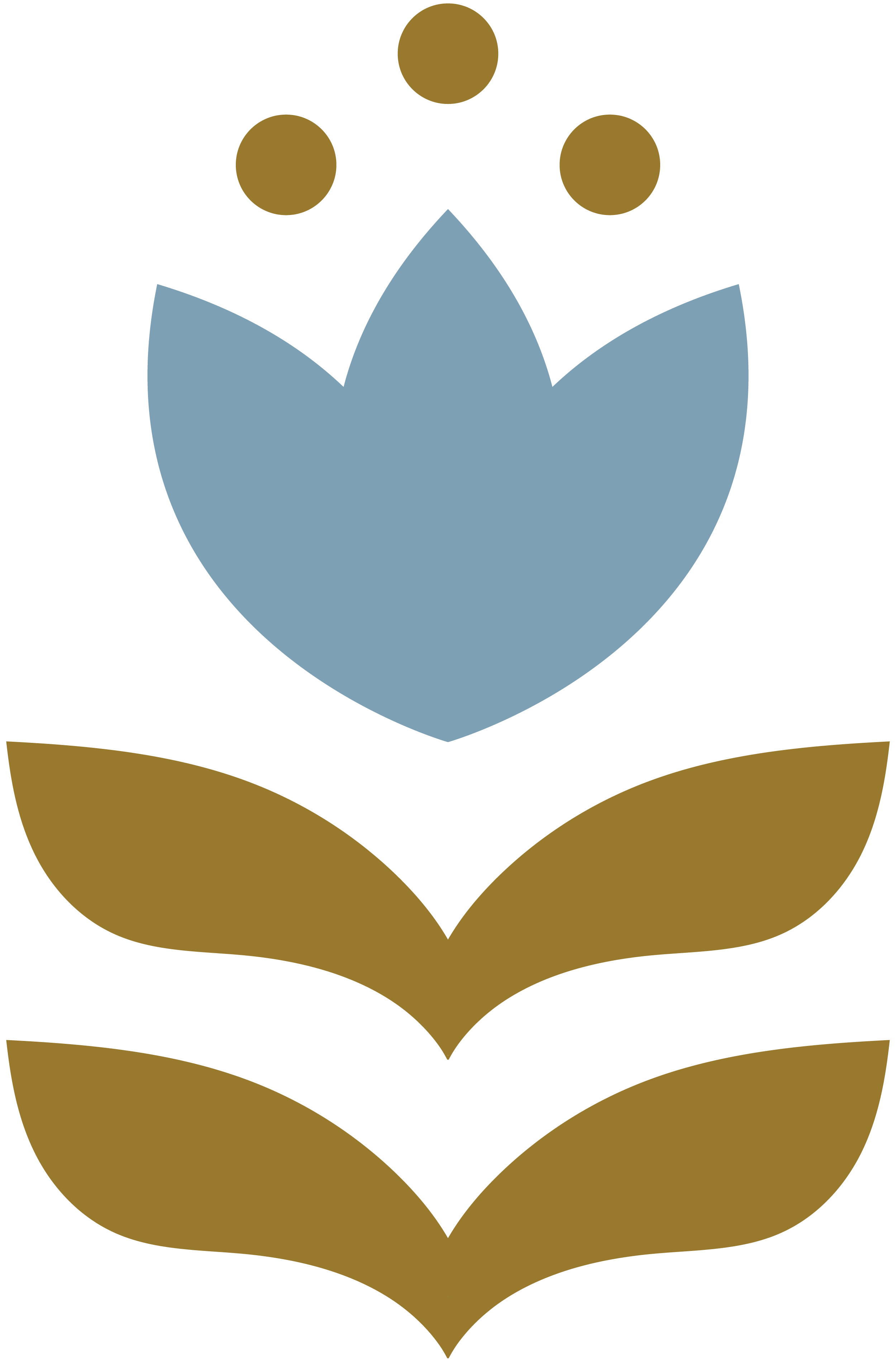 Light blue flower illustration