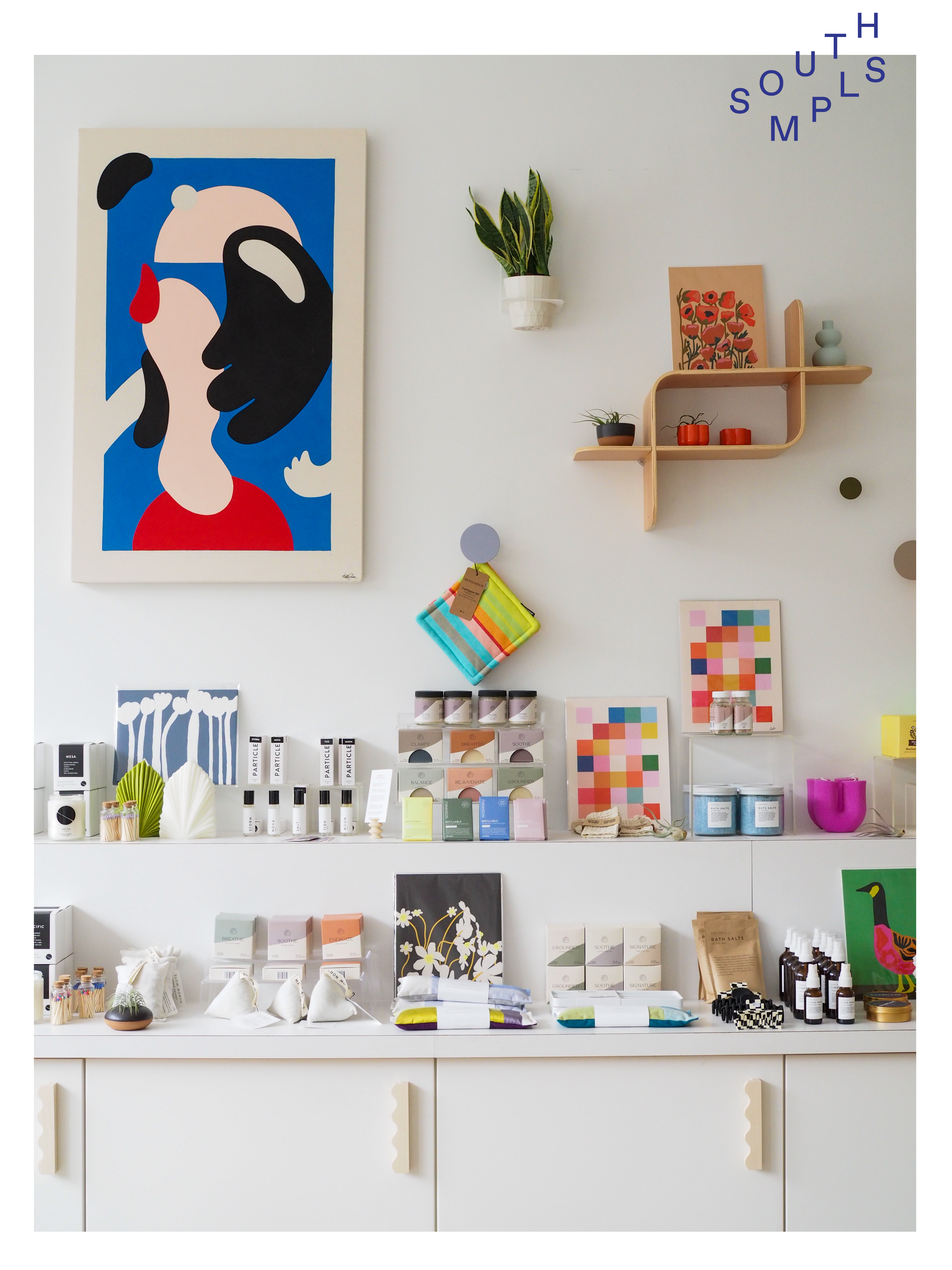 Soundwoven Minneapolis store interior with shelves and colorful product