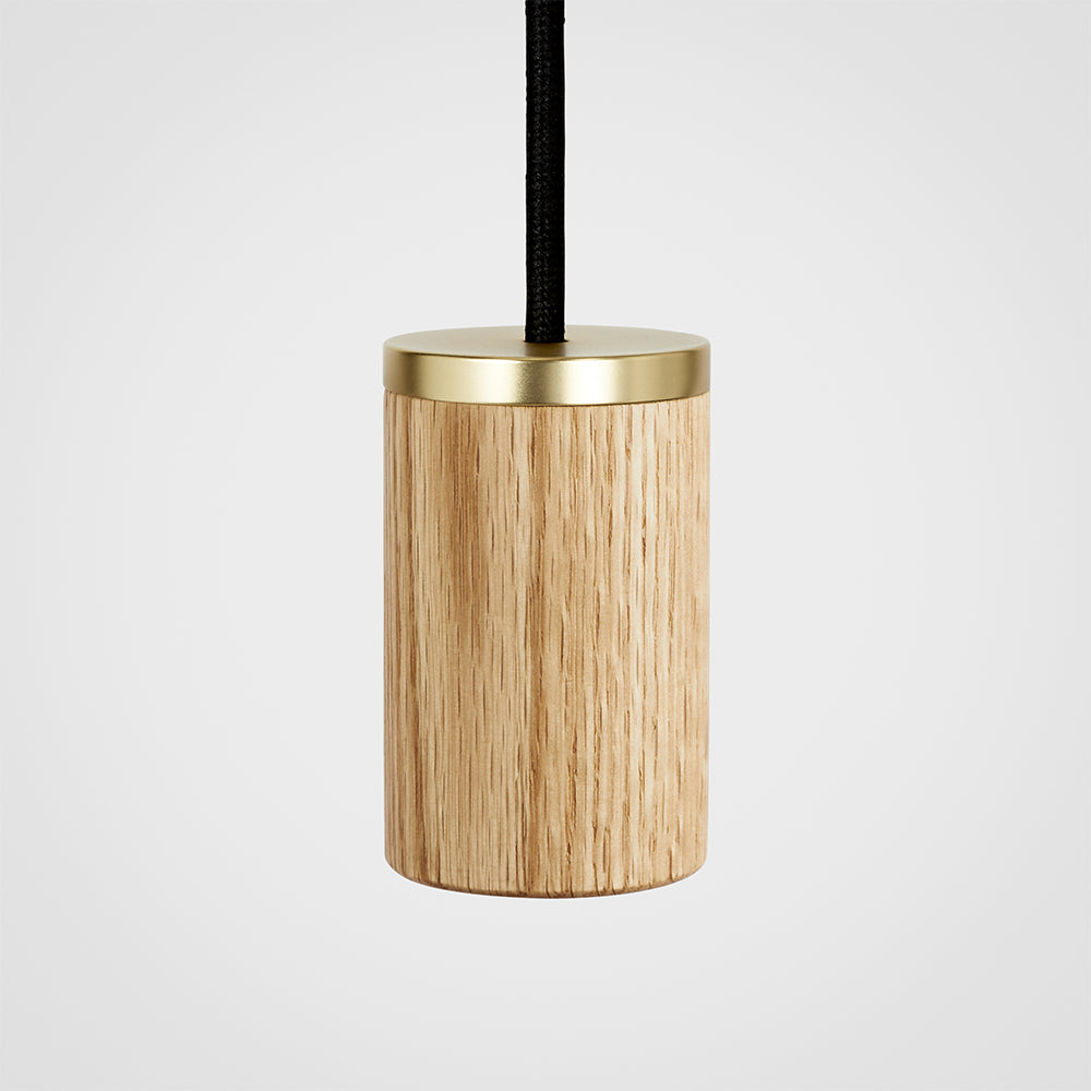 Oval Dim to Warm Pendant Light in Oak