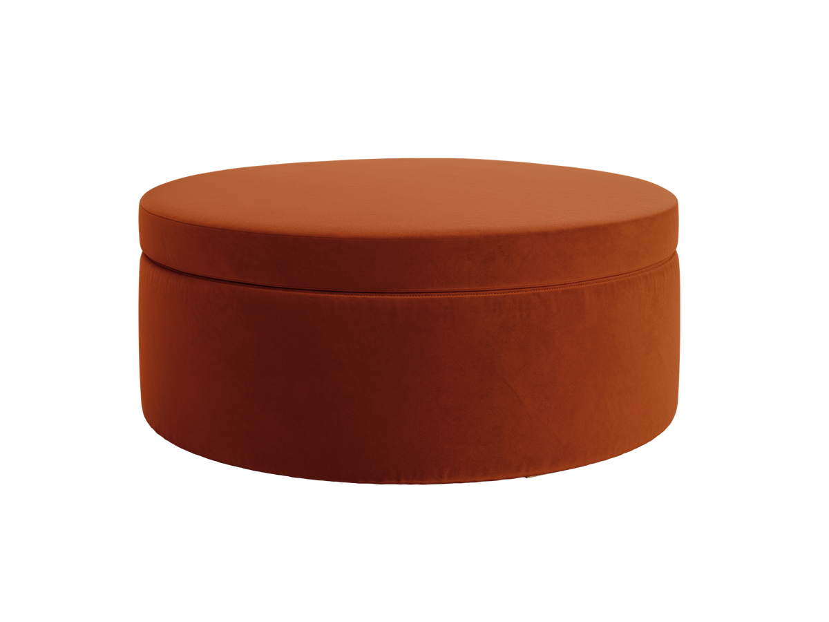The Evergreen Storage Ottoman | Recycled Velvet