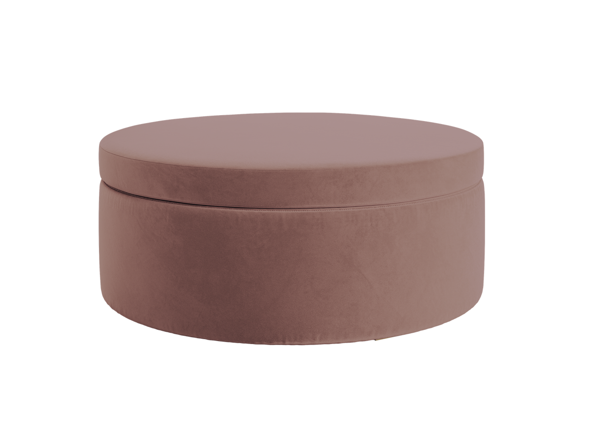 The Evergreen Storage Ottoman | Recycled Velvet