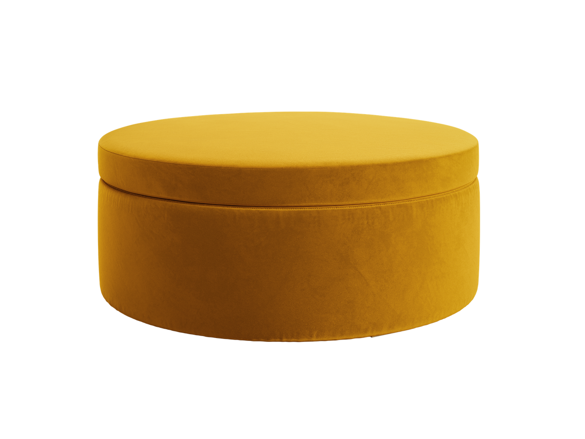 The Evergreen Storage Ottoman | Recycled Velvet