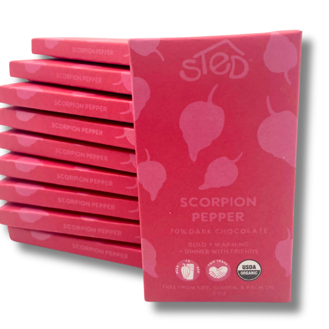 Mini Scorpion Pepper Chocolate Bar