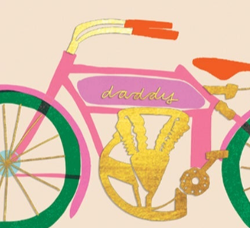 Happy Father’s Day Vintage Bike Card