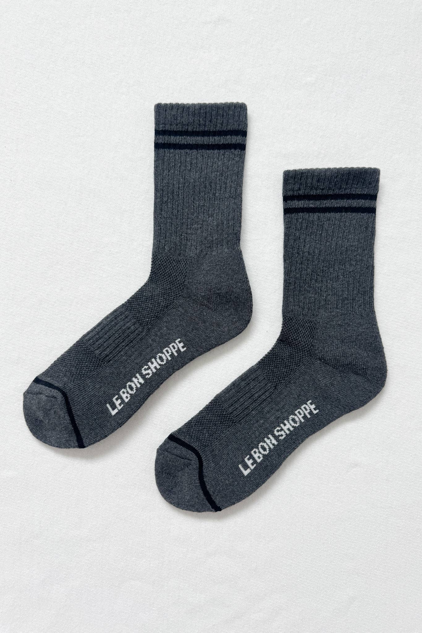 Boyfriend Socks: Clean White