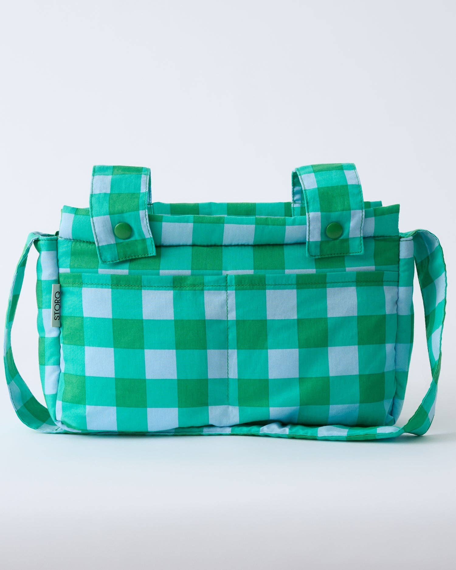 Stroller Party™ Caddy Bag | Teal Gingham