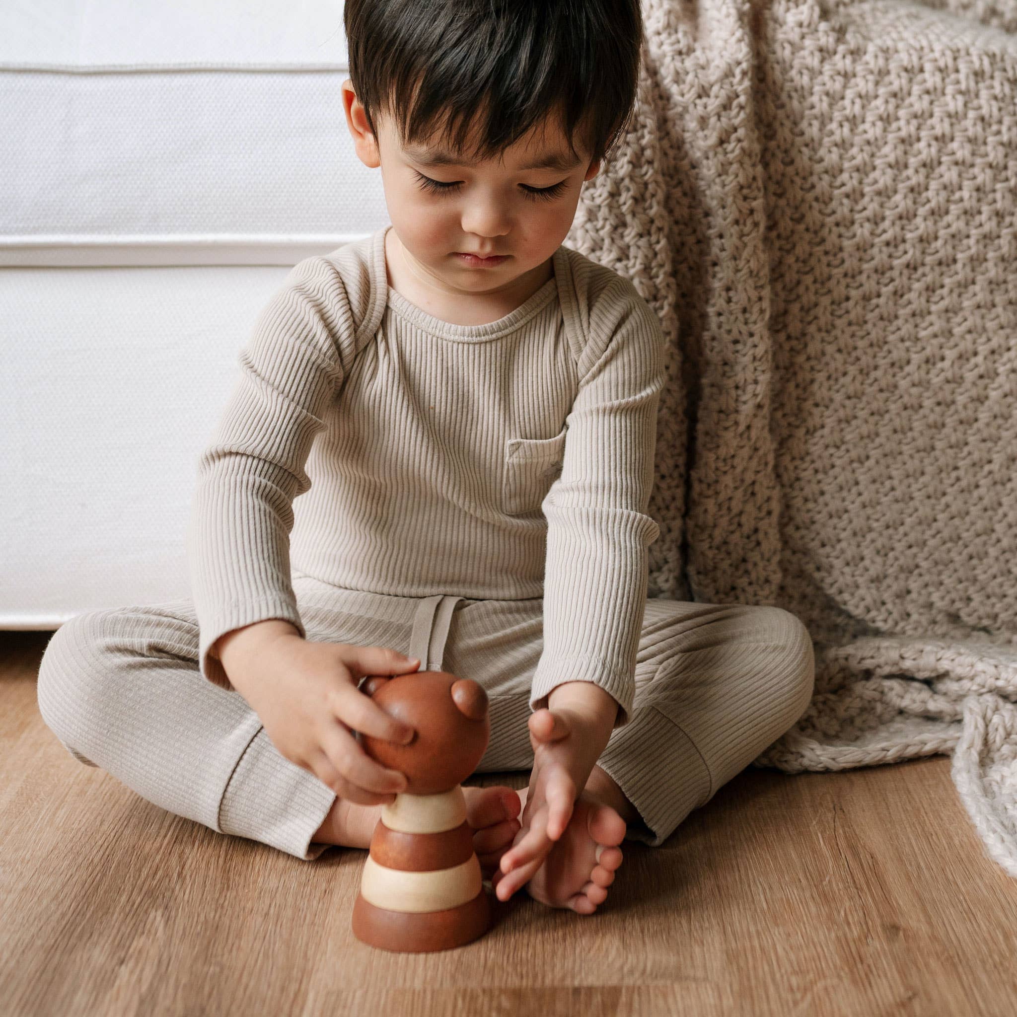 Wooden Ring Stacker | Bear