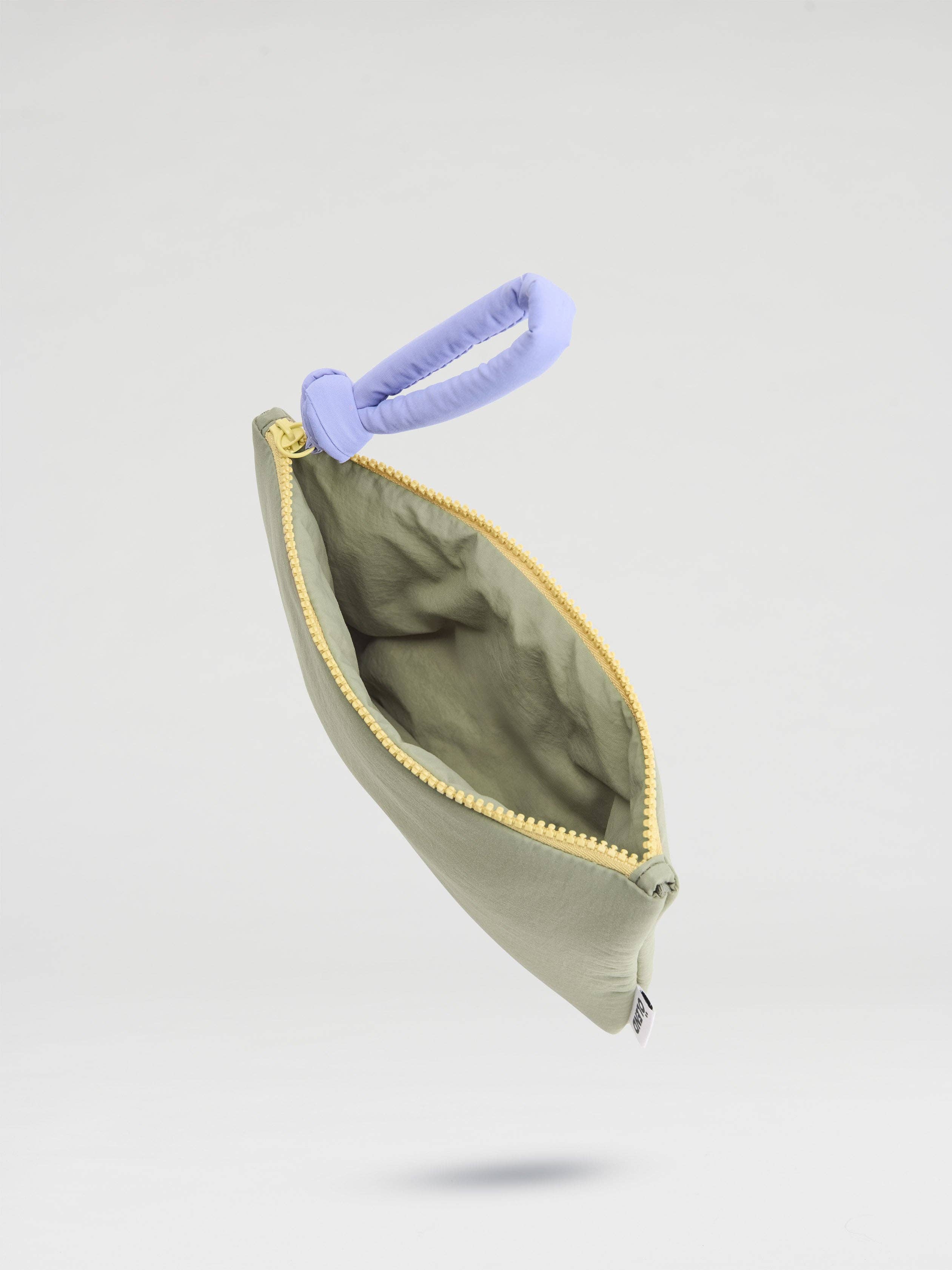 Padded Pouch: Sage + Lilac / Large