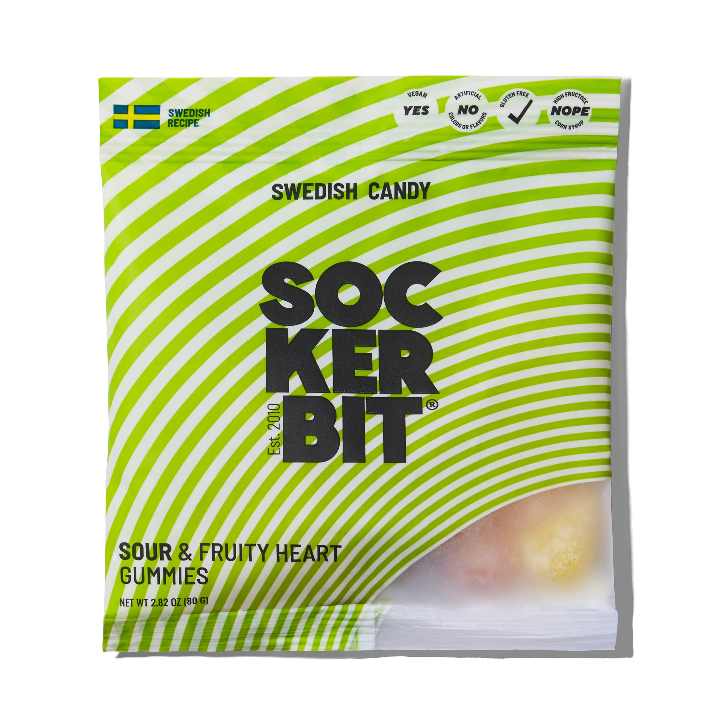Sour Fruity Heart Gummies Swedish Candy