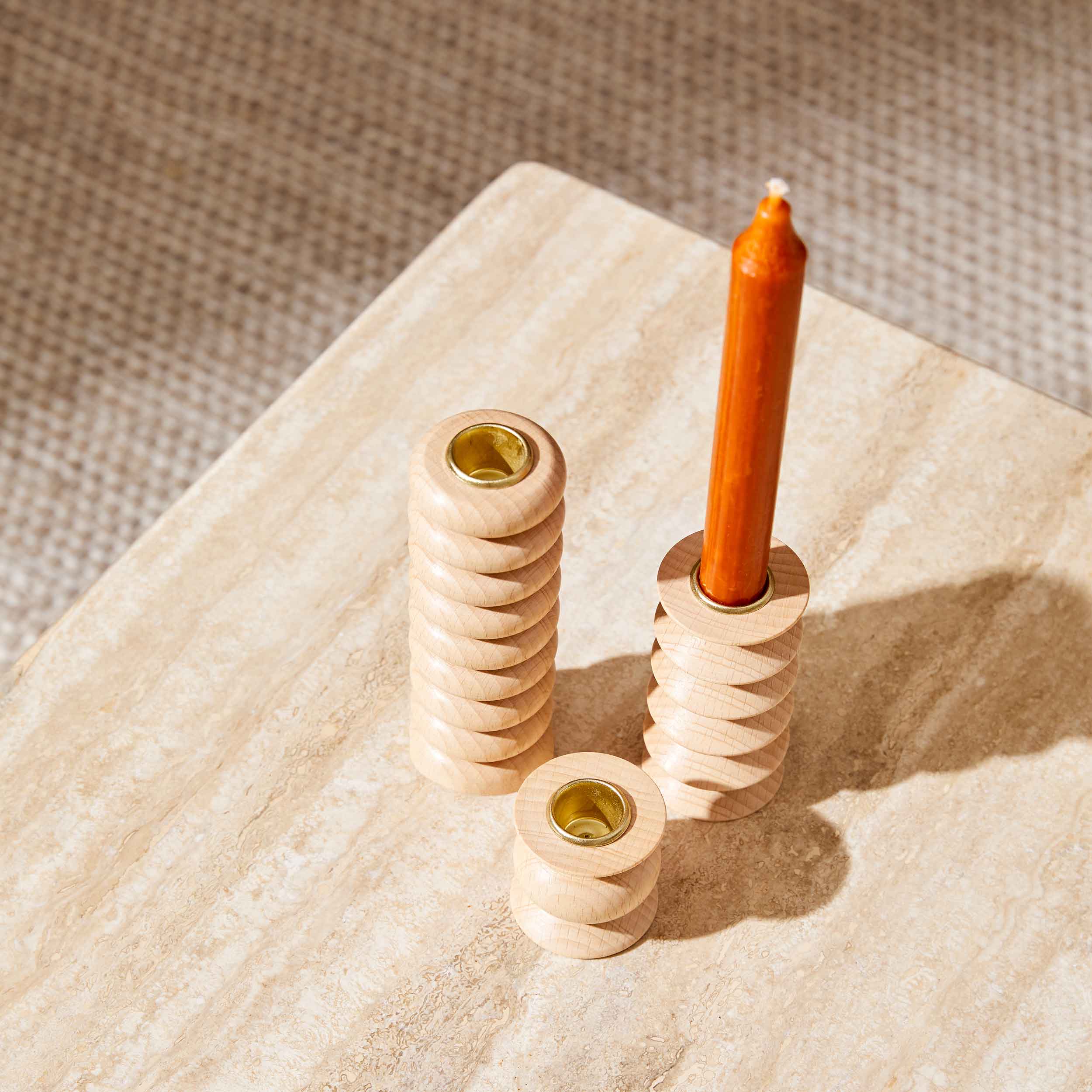 Wooden Candle Holder - Medium Nº 2