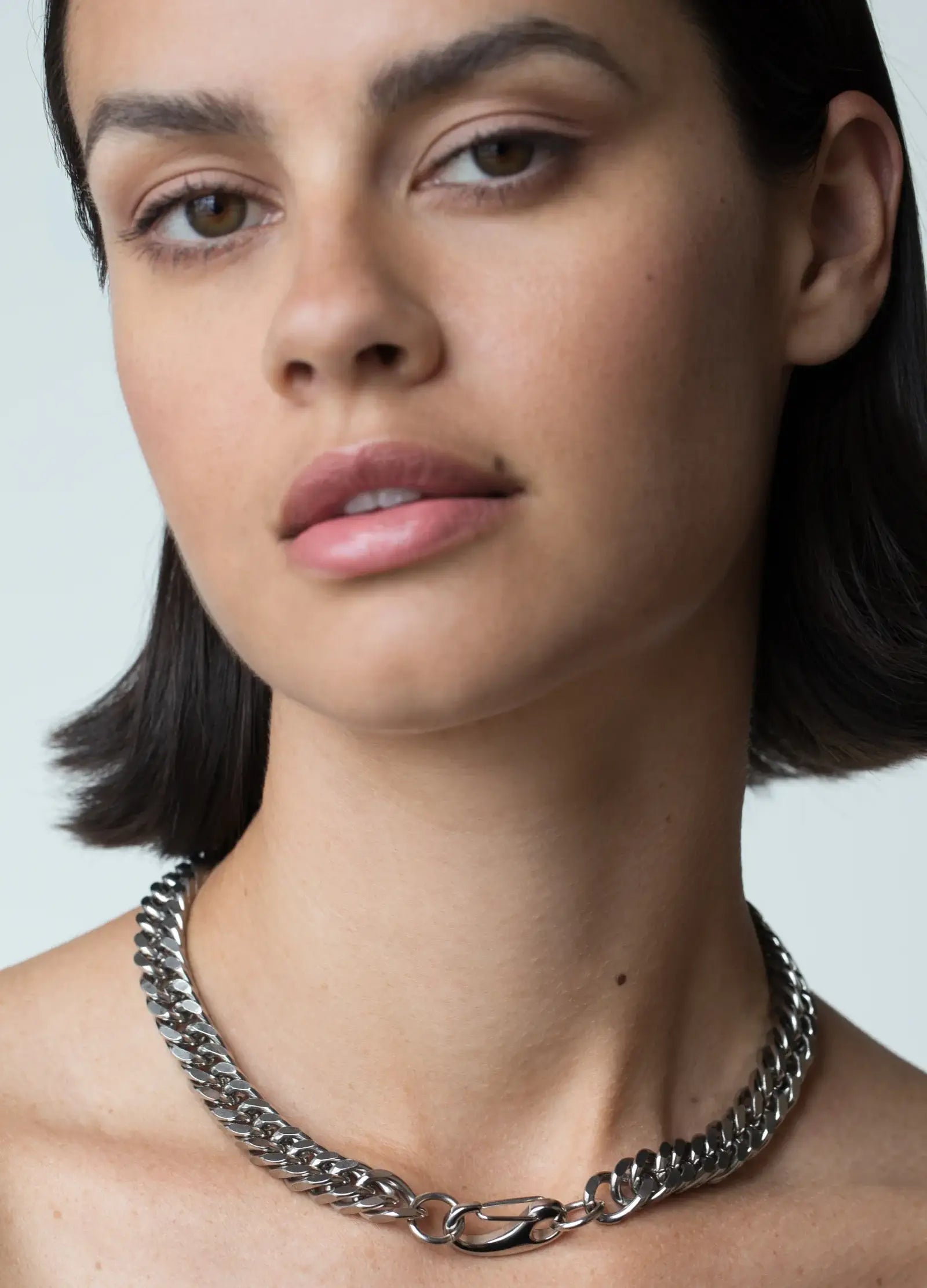 Bold Chain Link Necklace | Silver
