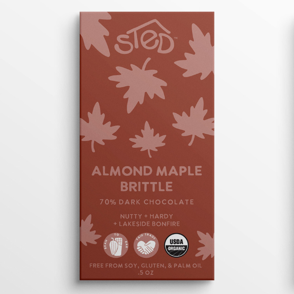 Mini Almond Maple Brittle Chocolate Bar