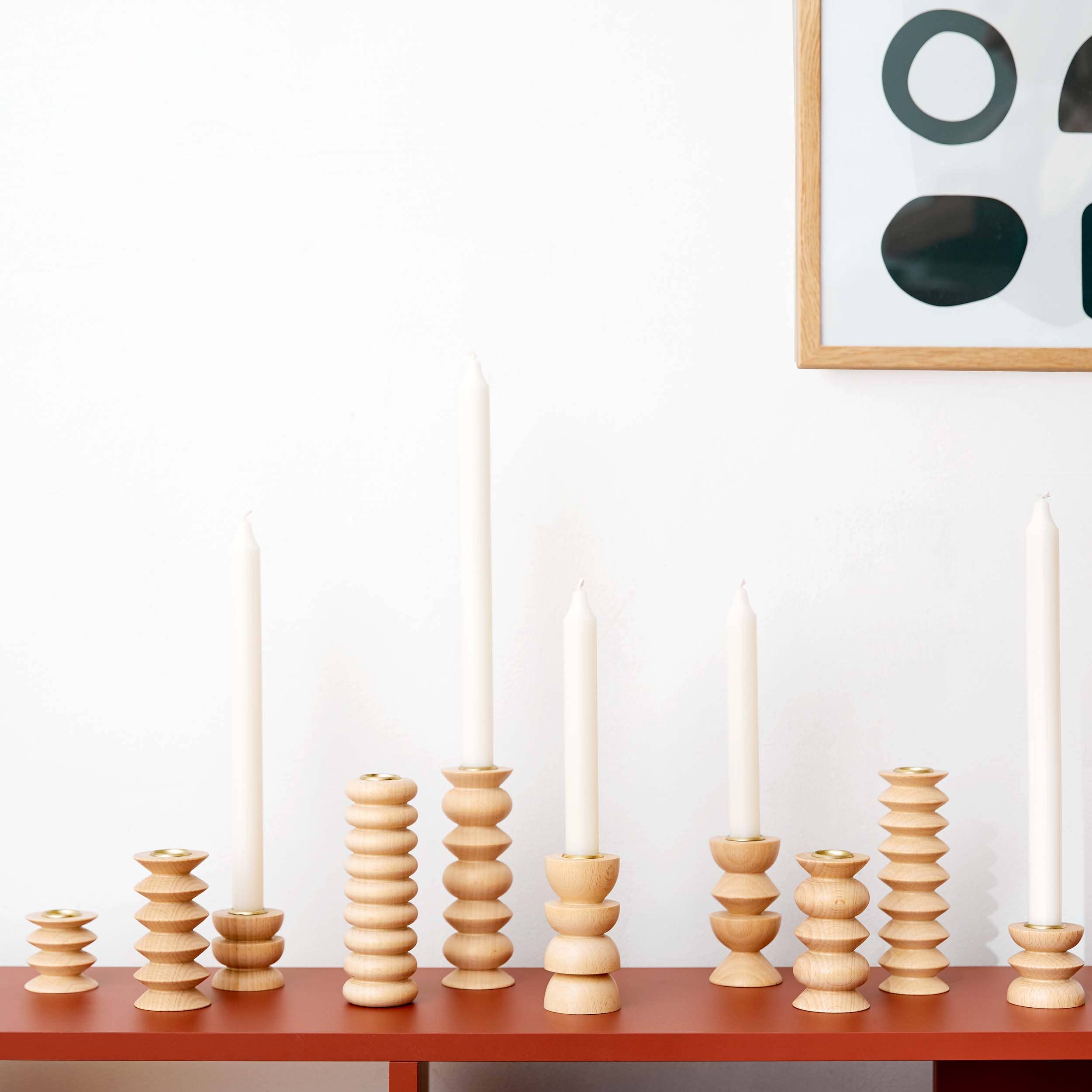 Wooden Candle Holder - Tall Nº 2