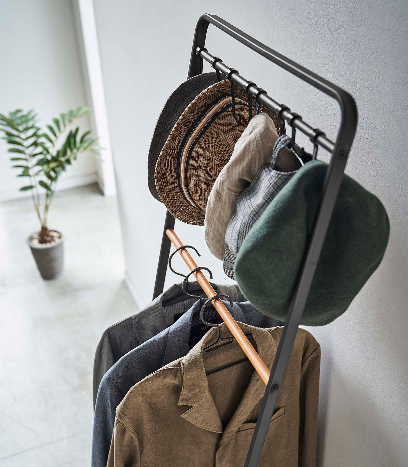 Coat Rack with Hat Storage