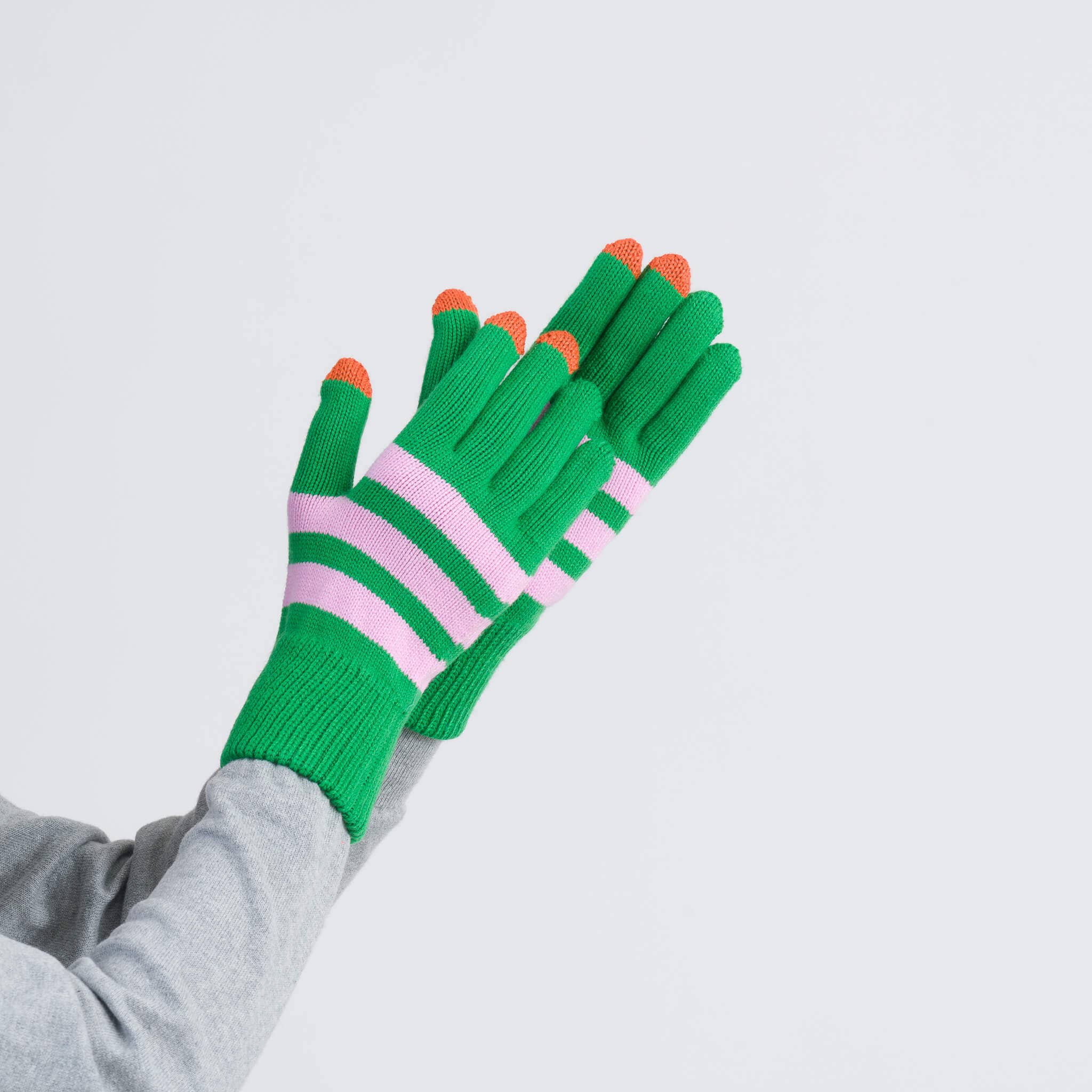 Stripe Touchscreen Gloves | Kelly Lilac