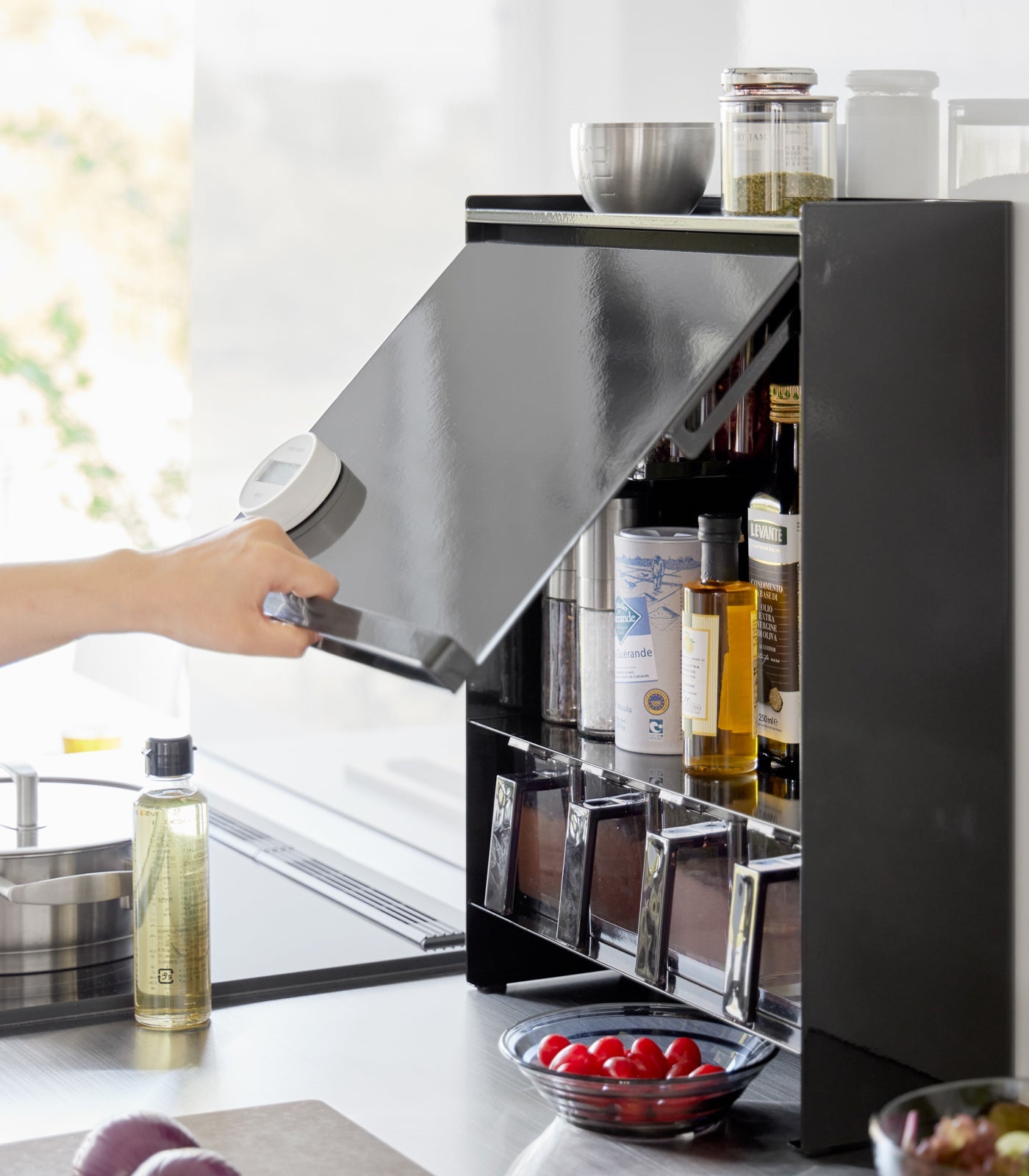 Concealable Spice Rack