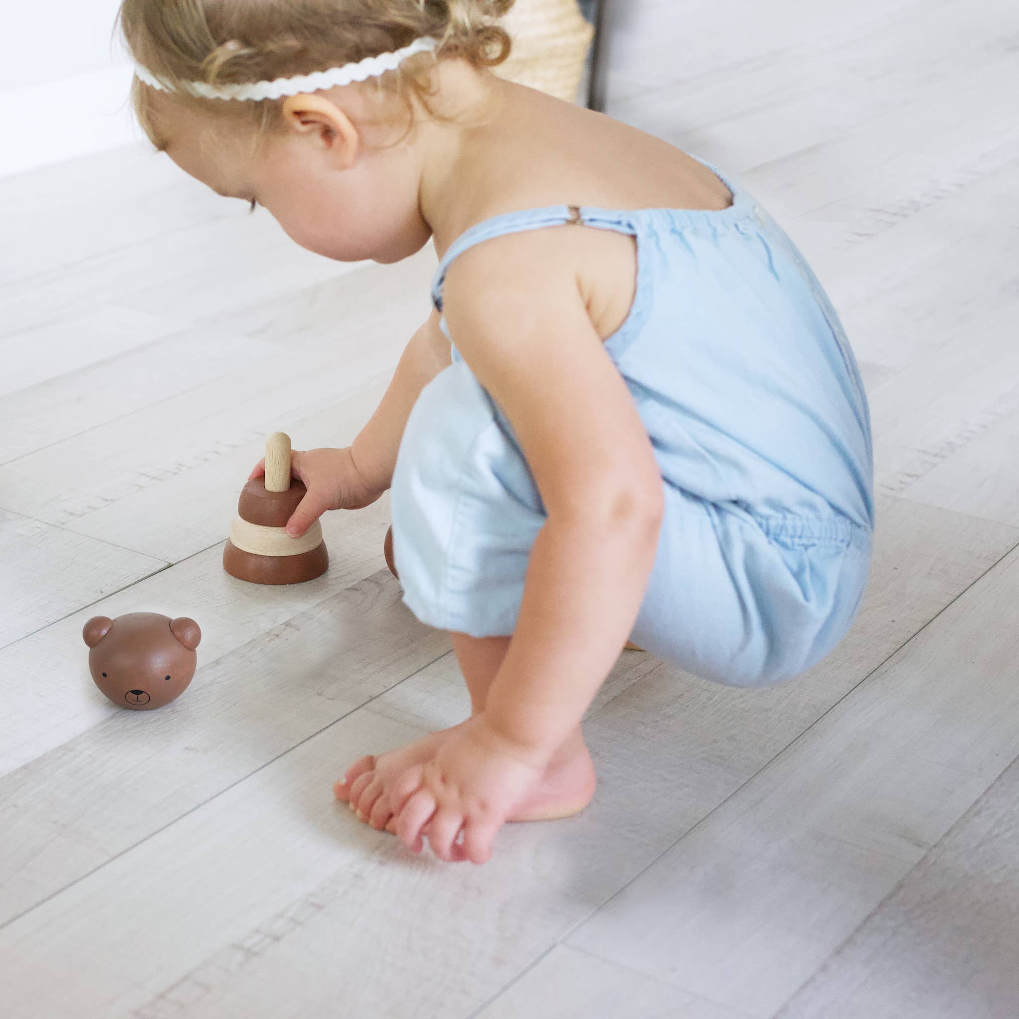 Wooden Ring Stacker | Bear