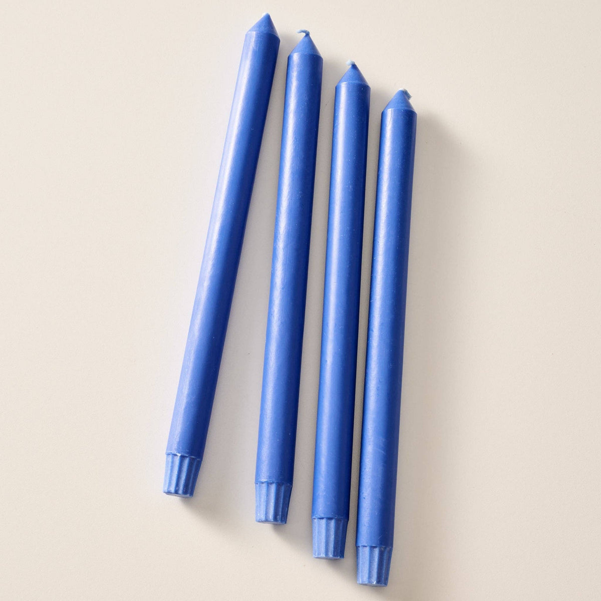 Anget Palm Wax Taper Candles | Set of 4 | Cobalt
