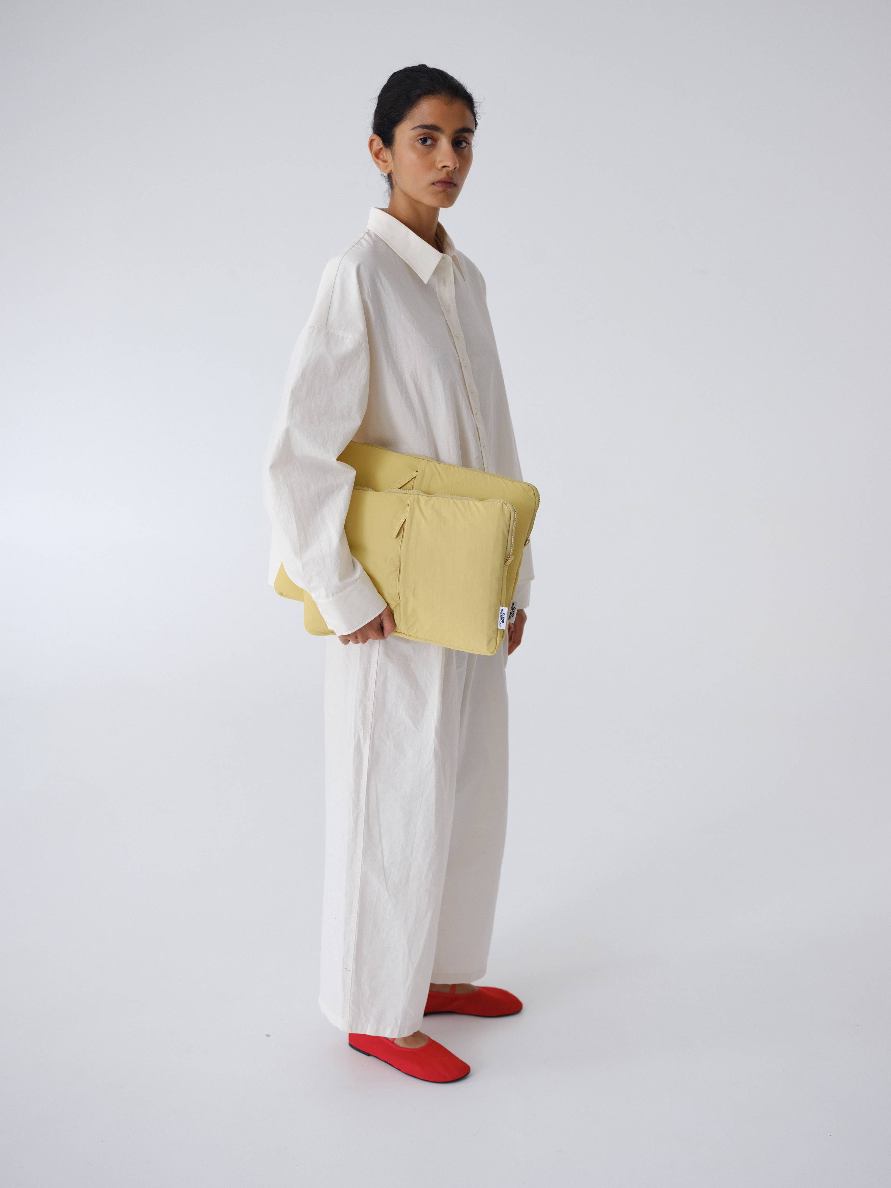 Padded Laptop Sleeve: Lime / 13” & 14” laptop
