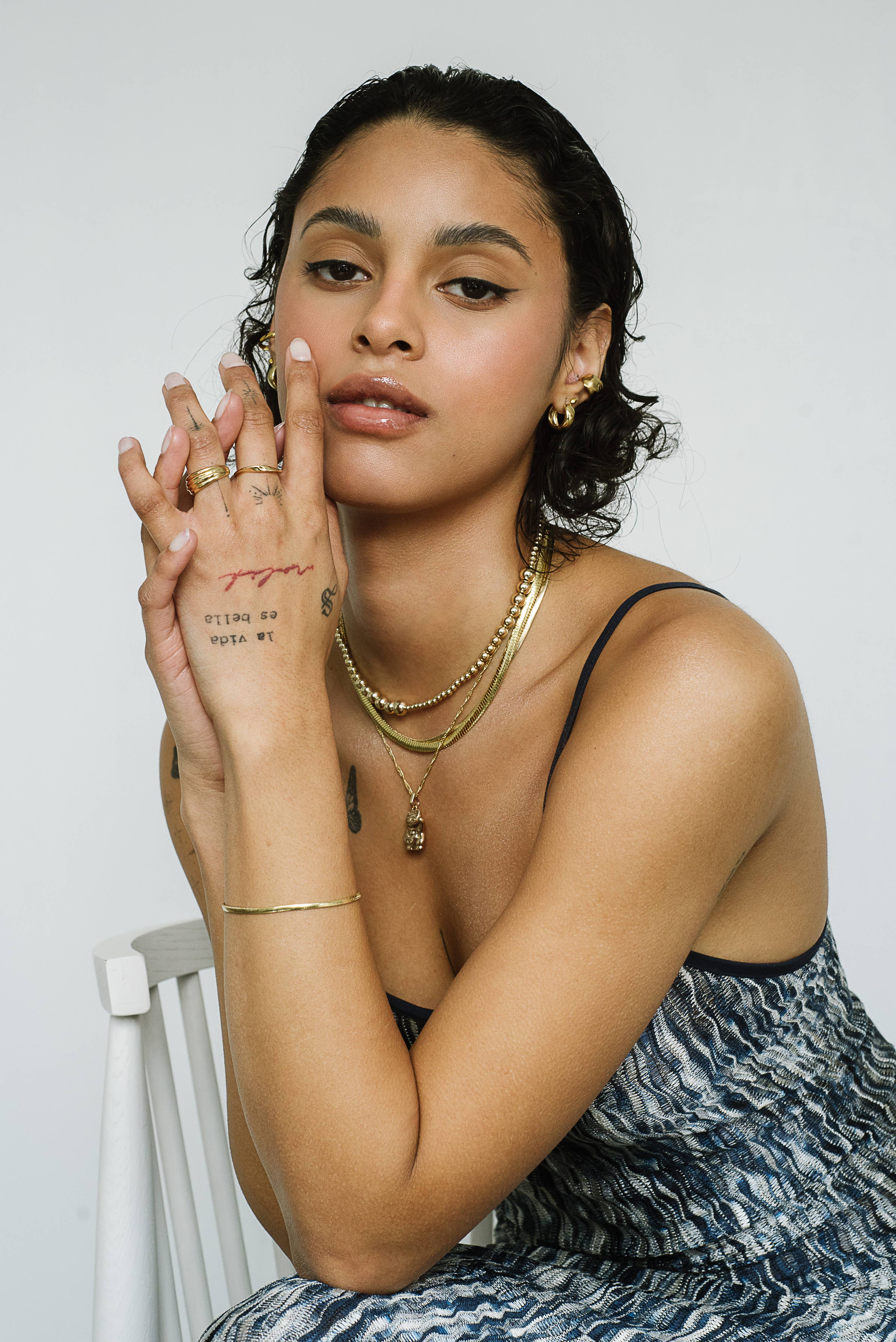 Jane Hoops: Gold Vermeil