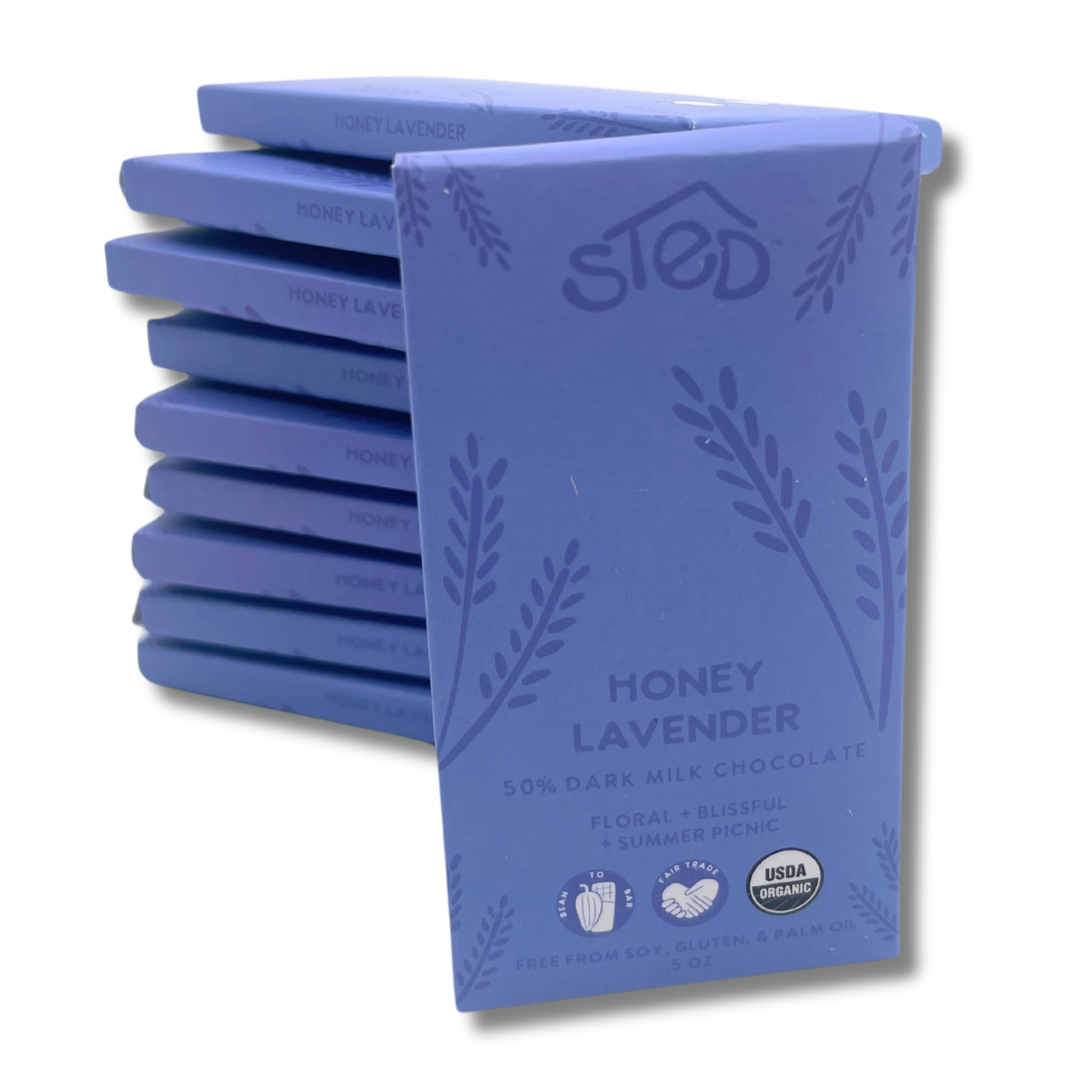 Mini Honey Lavender Chocolate Bar