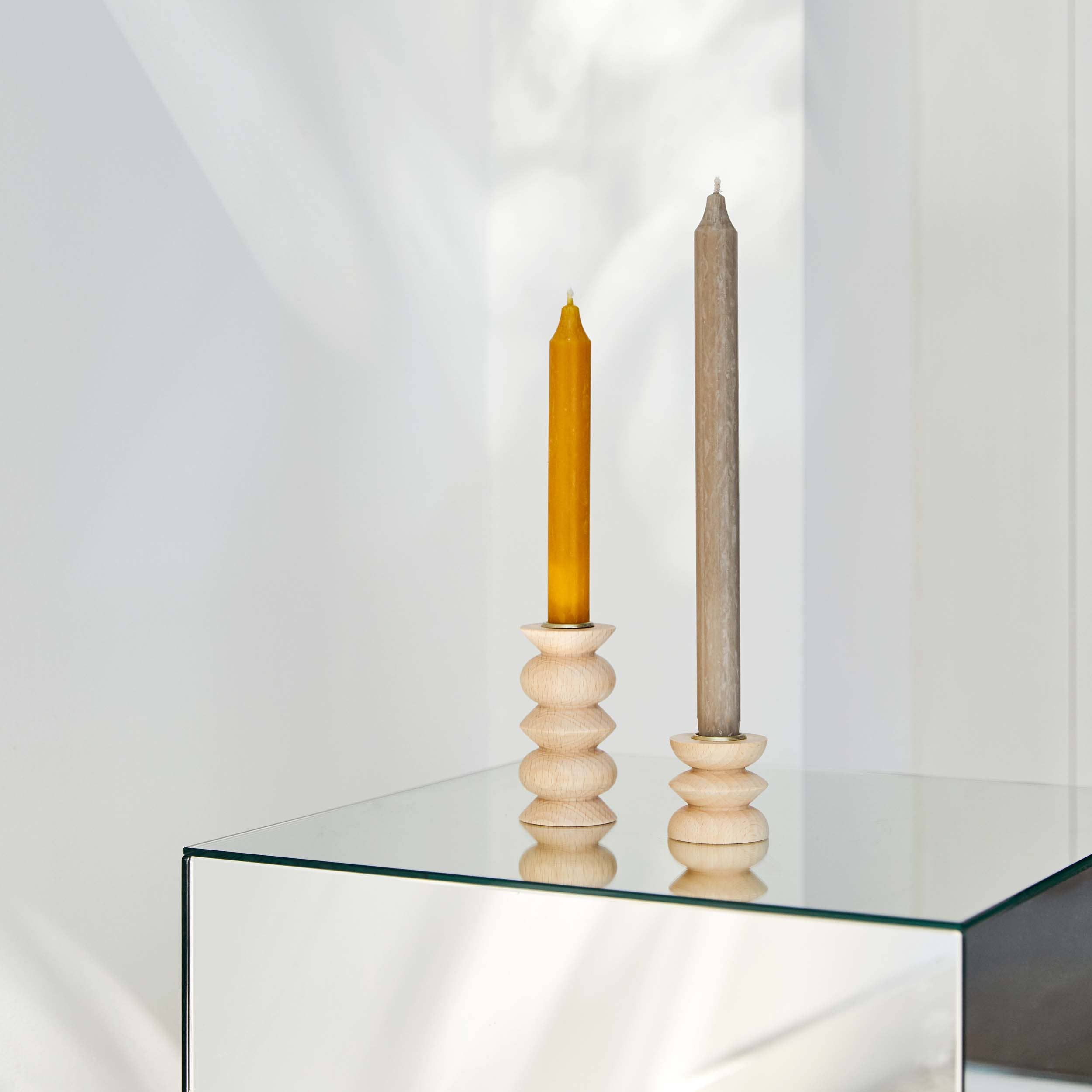Wooden Candle Holder - Medium Nº 5