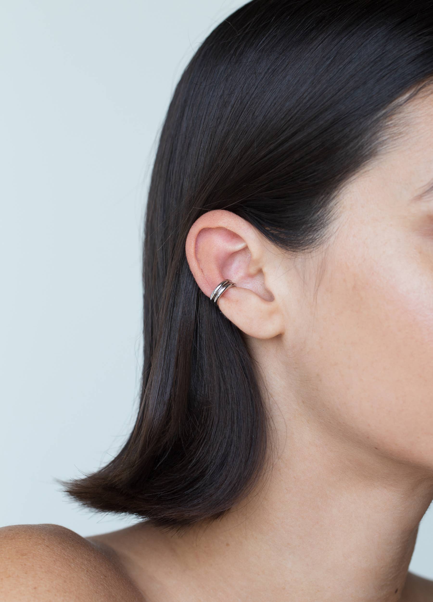 Stackable Ear Cuff | Silver