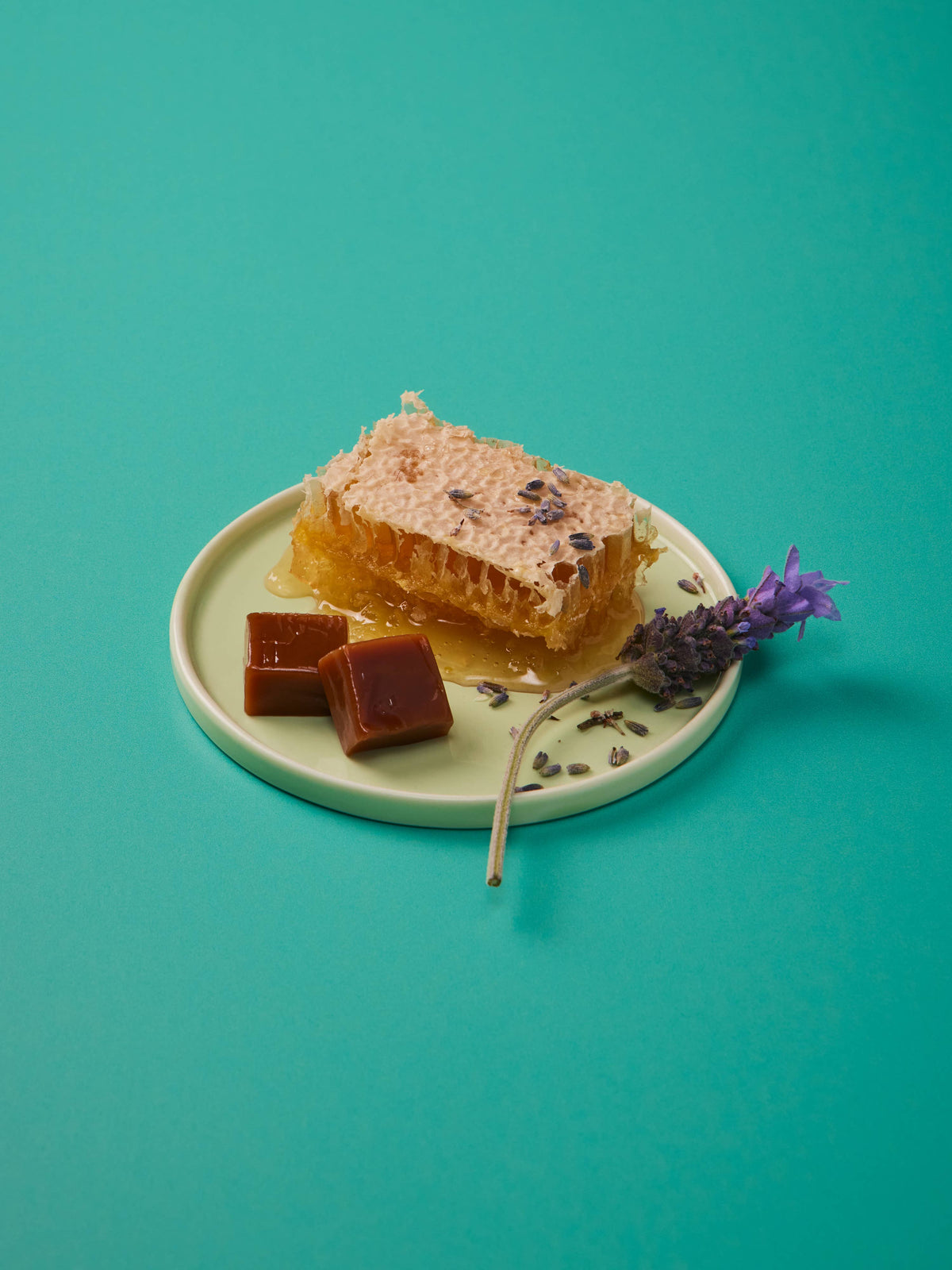 Honey Lavender Caramels: Pink Floral Gift Box