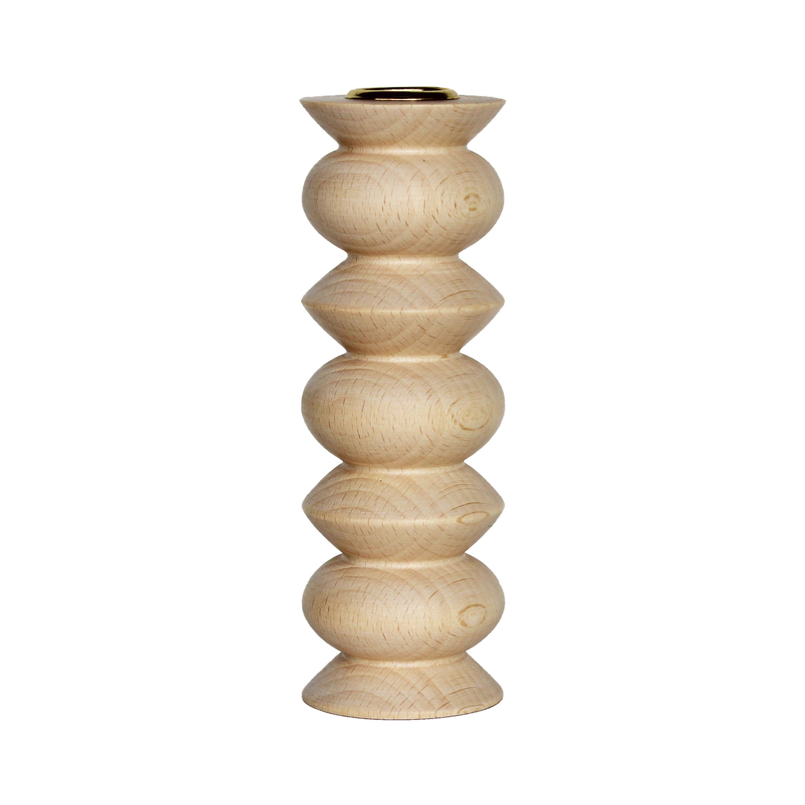 Wooden Candle Holder - Tall Nº 5