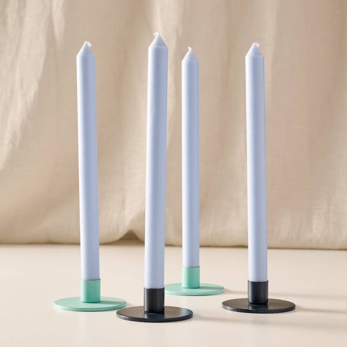 Anget Palm Wax Taper Candles | Set of 4 | Mint