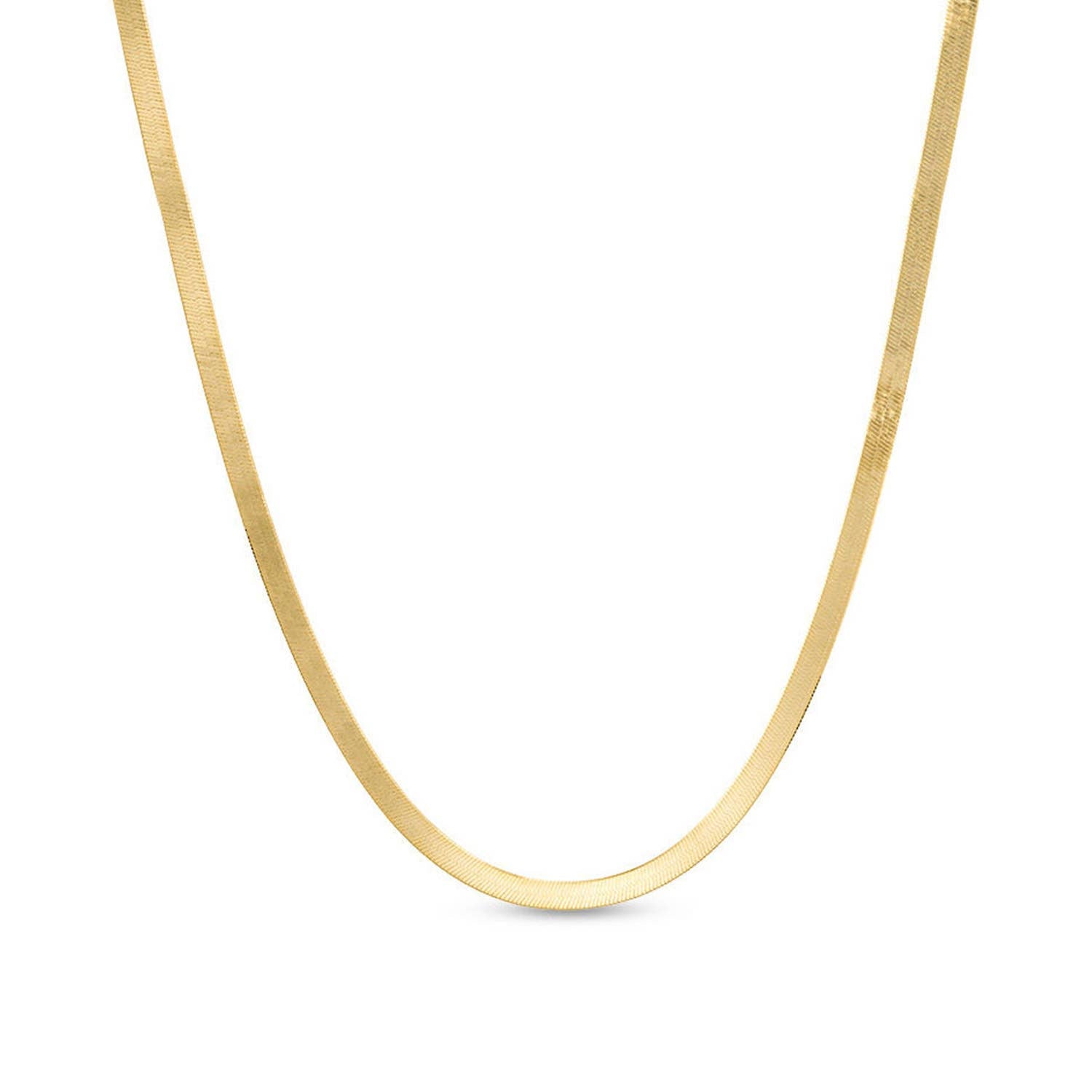 Herringbone Thin Snake Chain | Gold