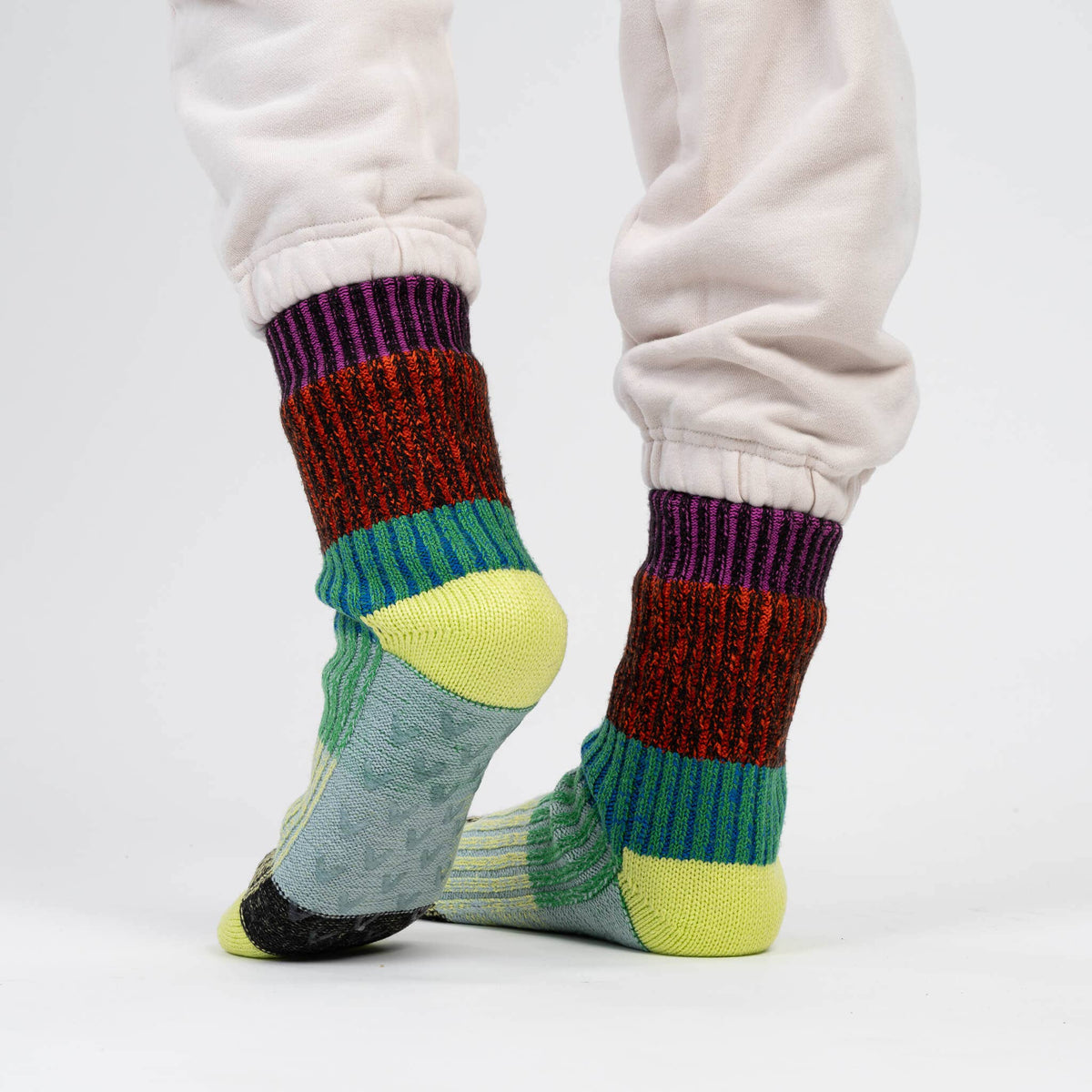 Mosaic House Socks | Lime Cobalt | L/XL