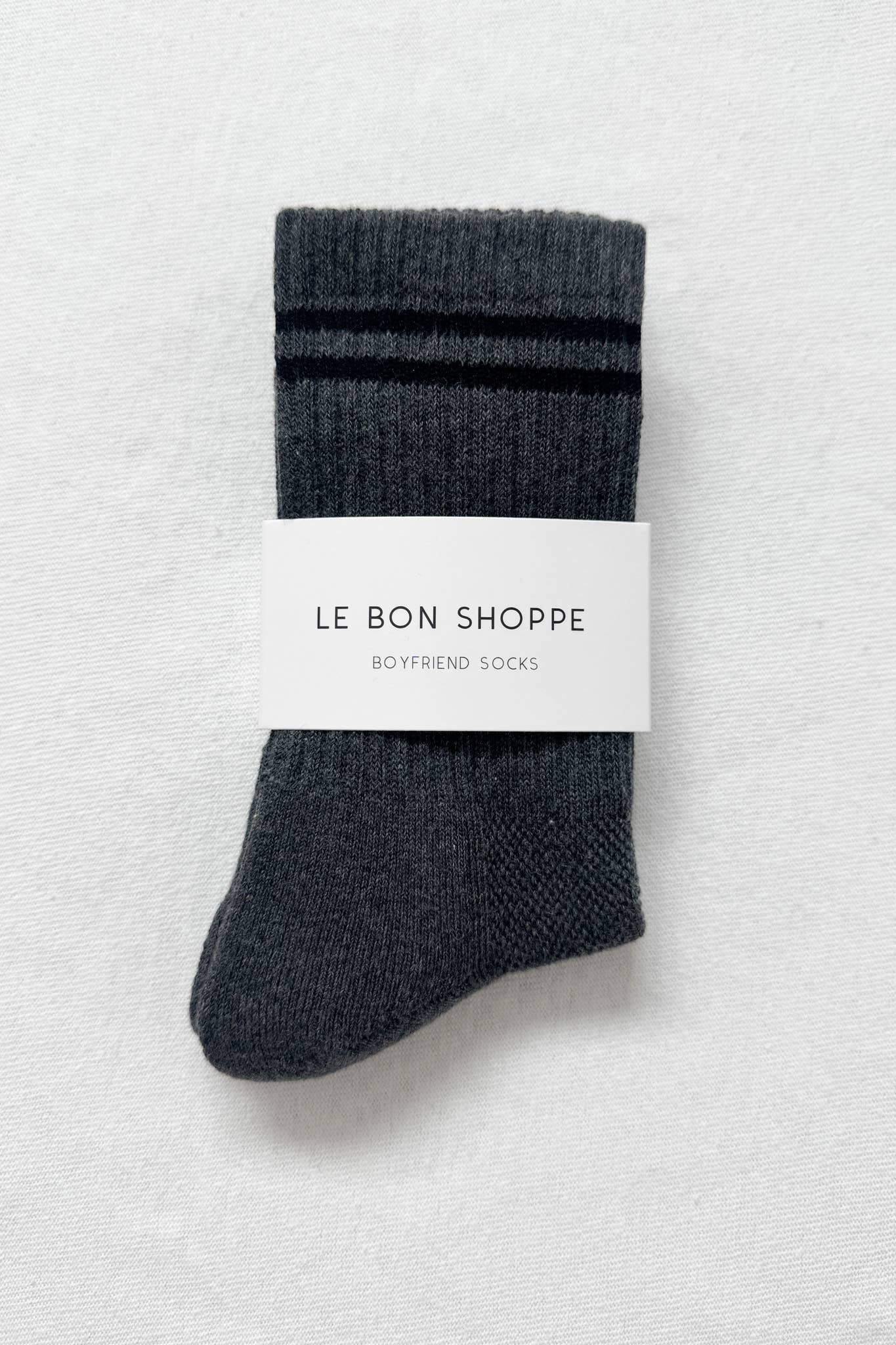 Boyfriend Socks: Clean White