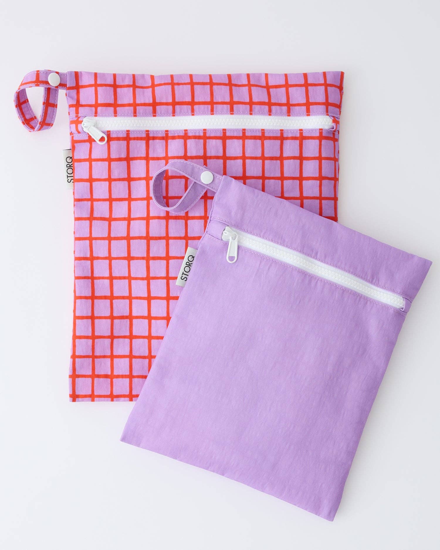 Wet/Dry Bag Set | Orchid Grid