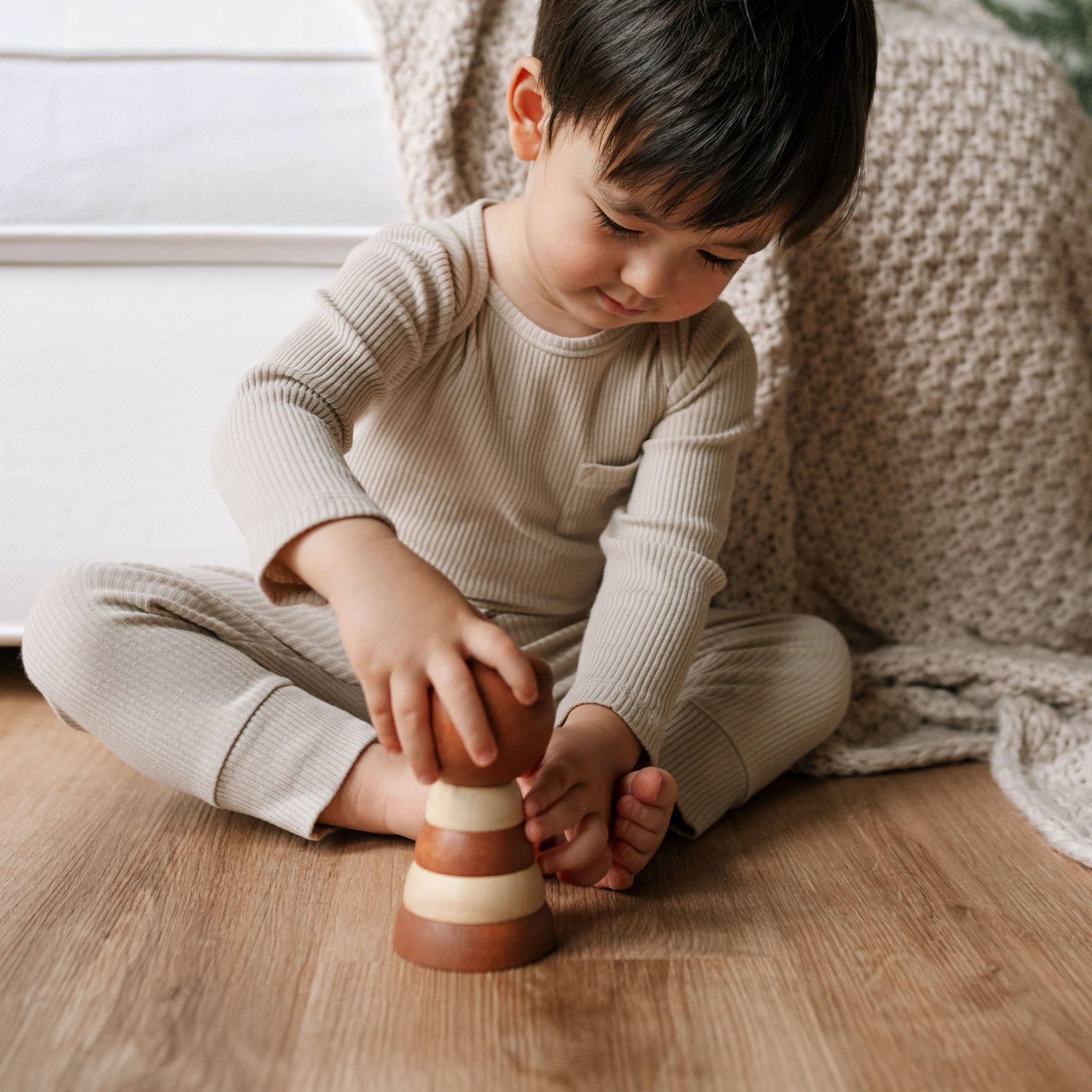 Wooden Ring Stacker | Bear