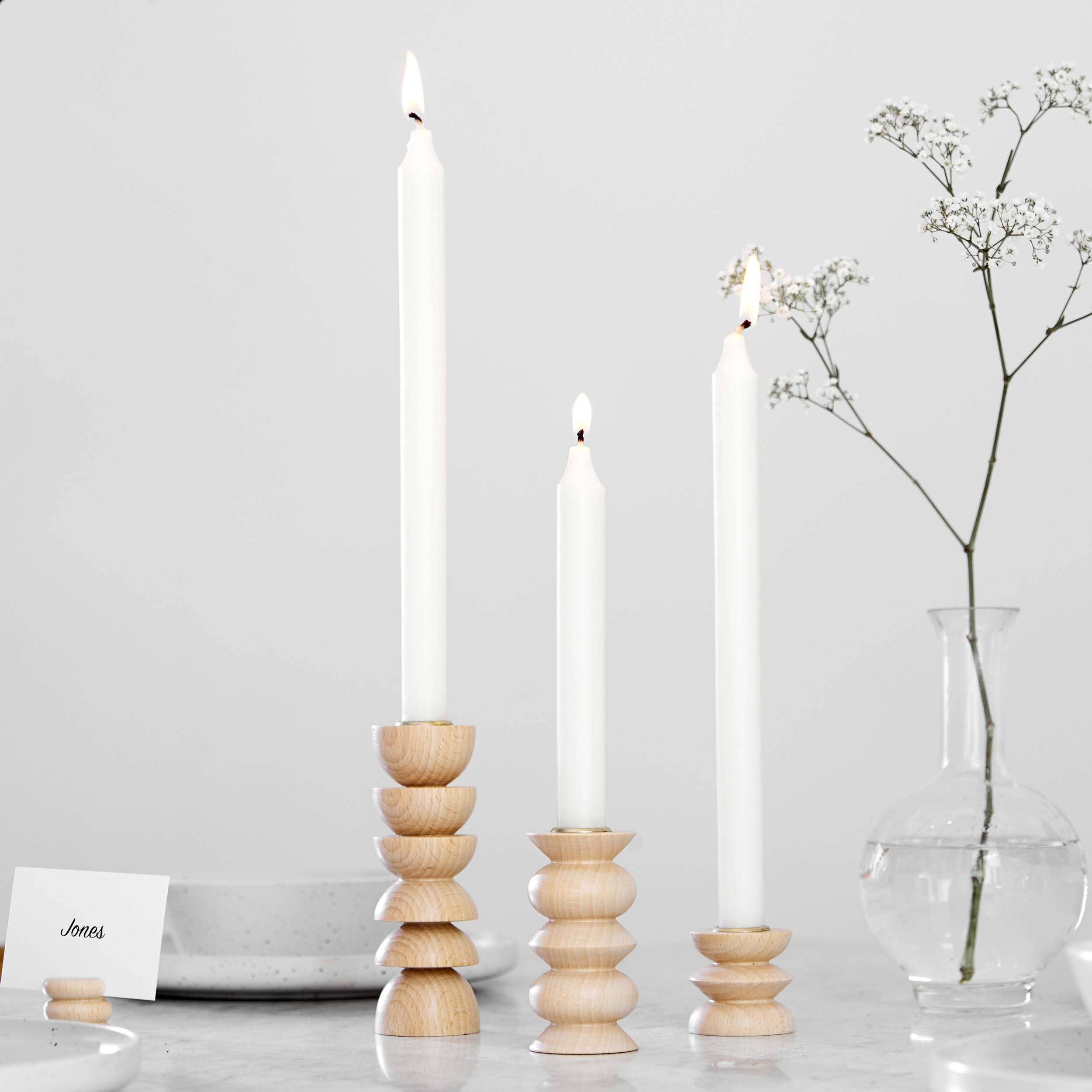 Wooden Candle Holder - Medium Nº 5
