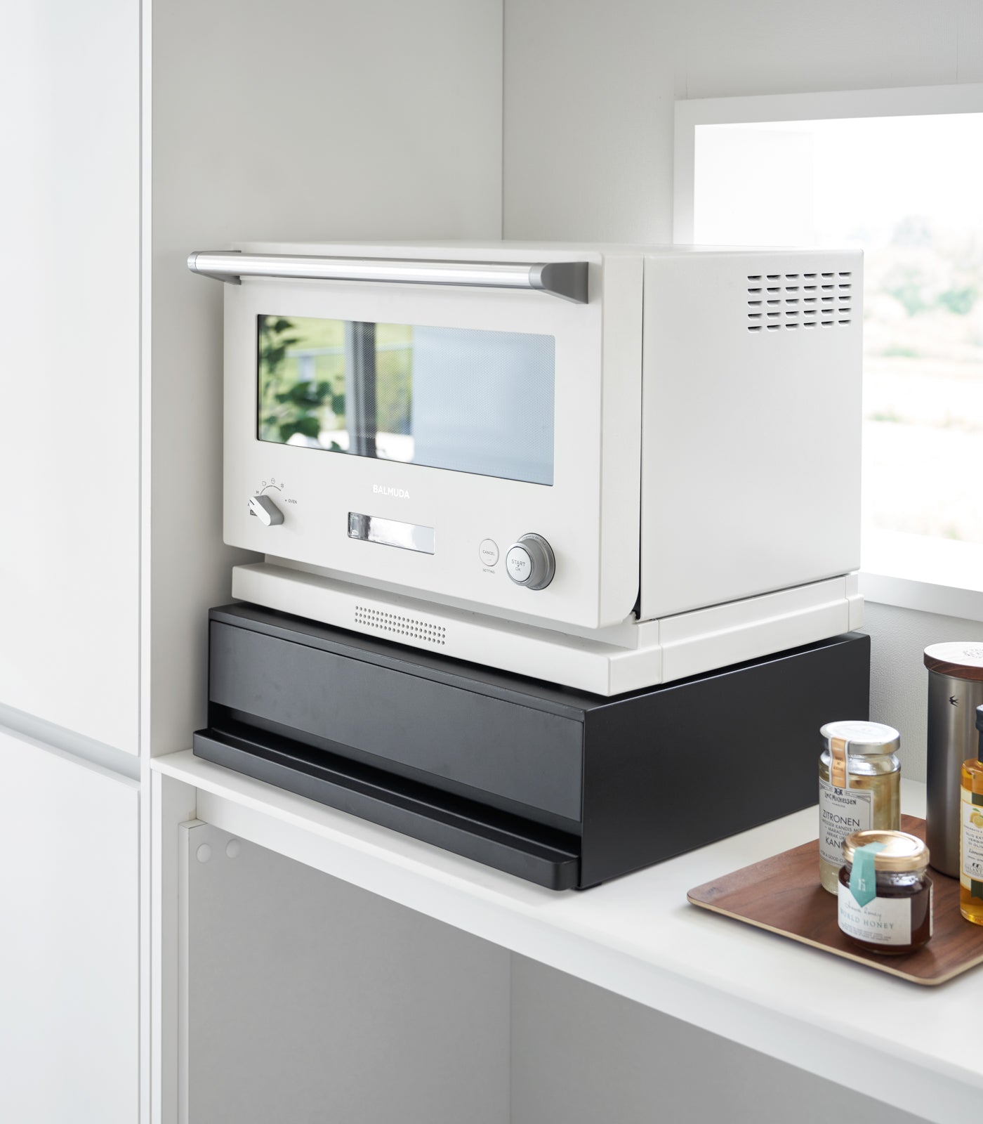 Countertop Drawer with Pull-Out Shelf