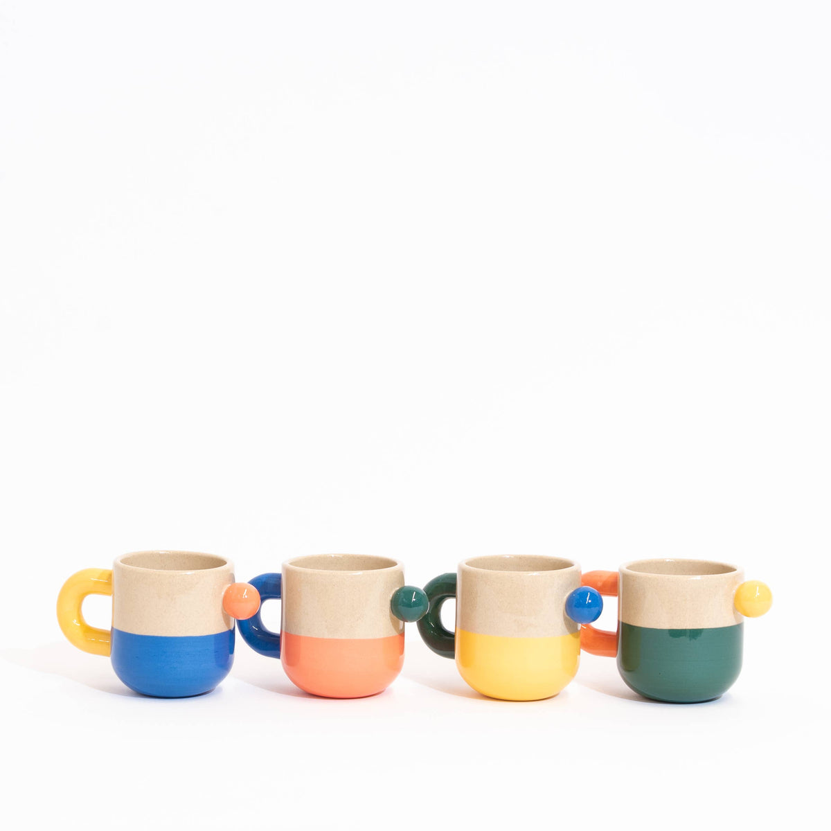 Color Block Espresso Cup | Teal