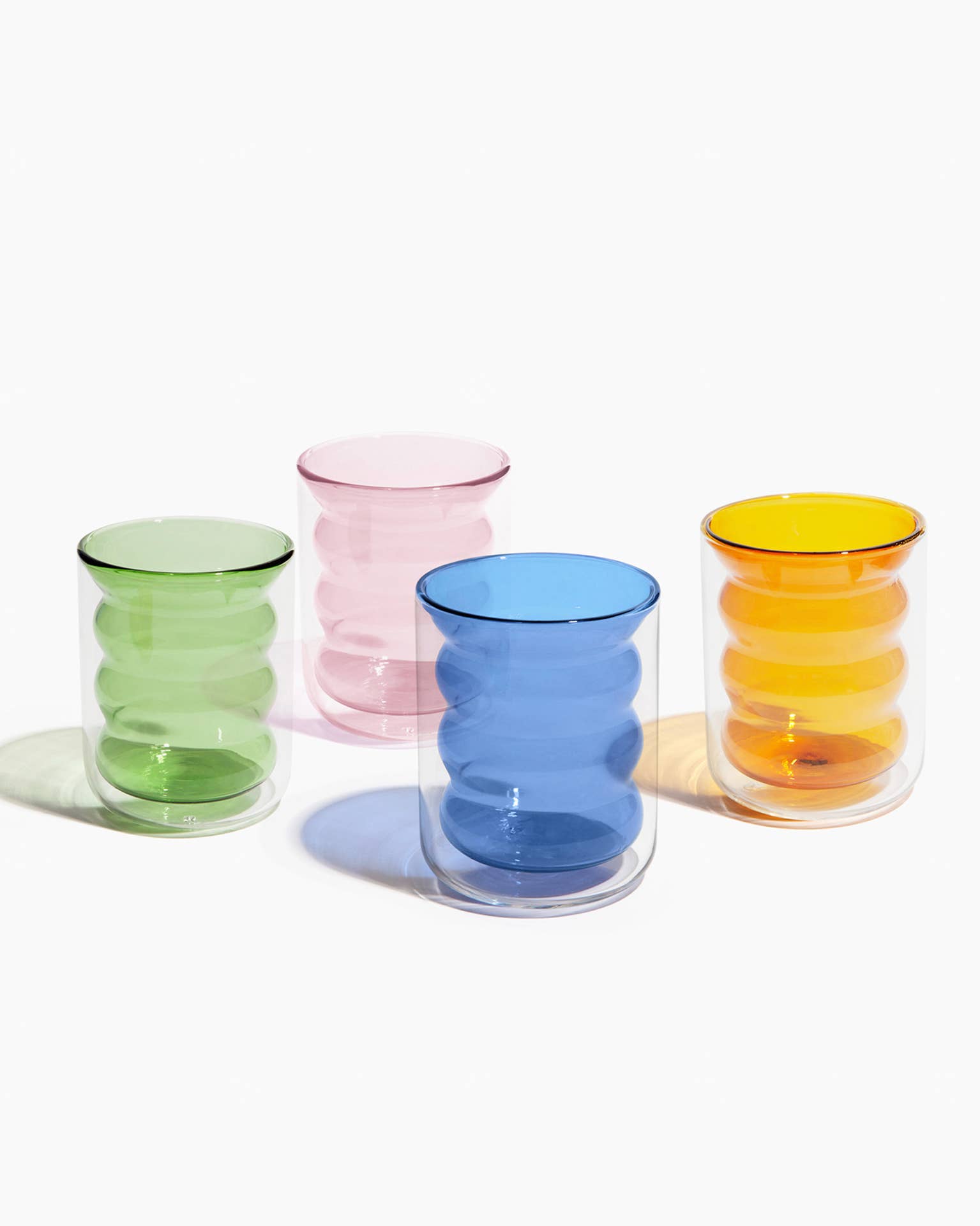 Double Wall Groovy Cup: Blue
